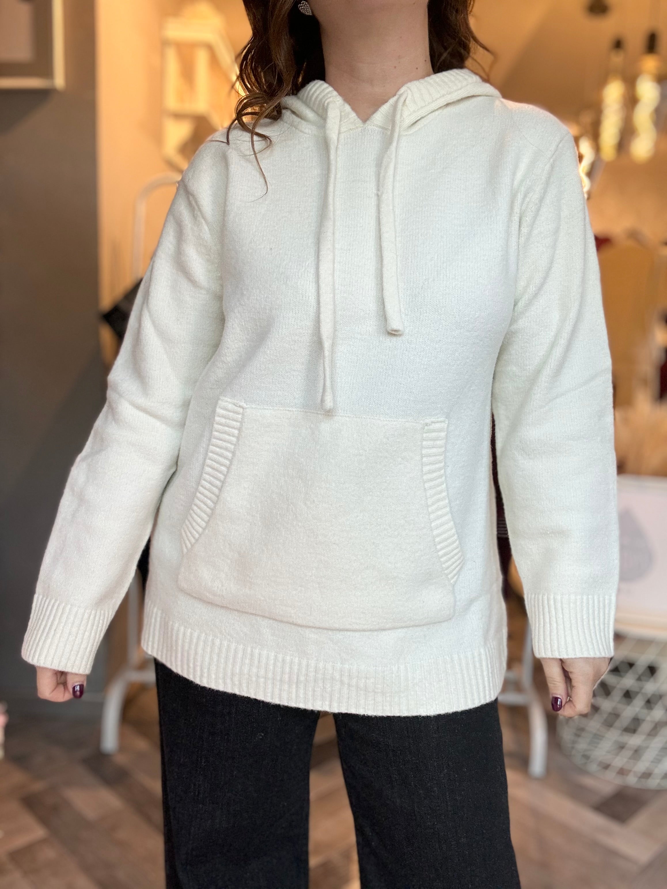Lumina maglia felpa con cappuccio