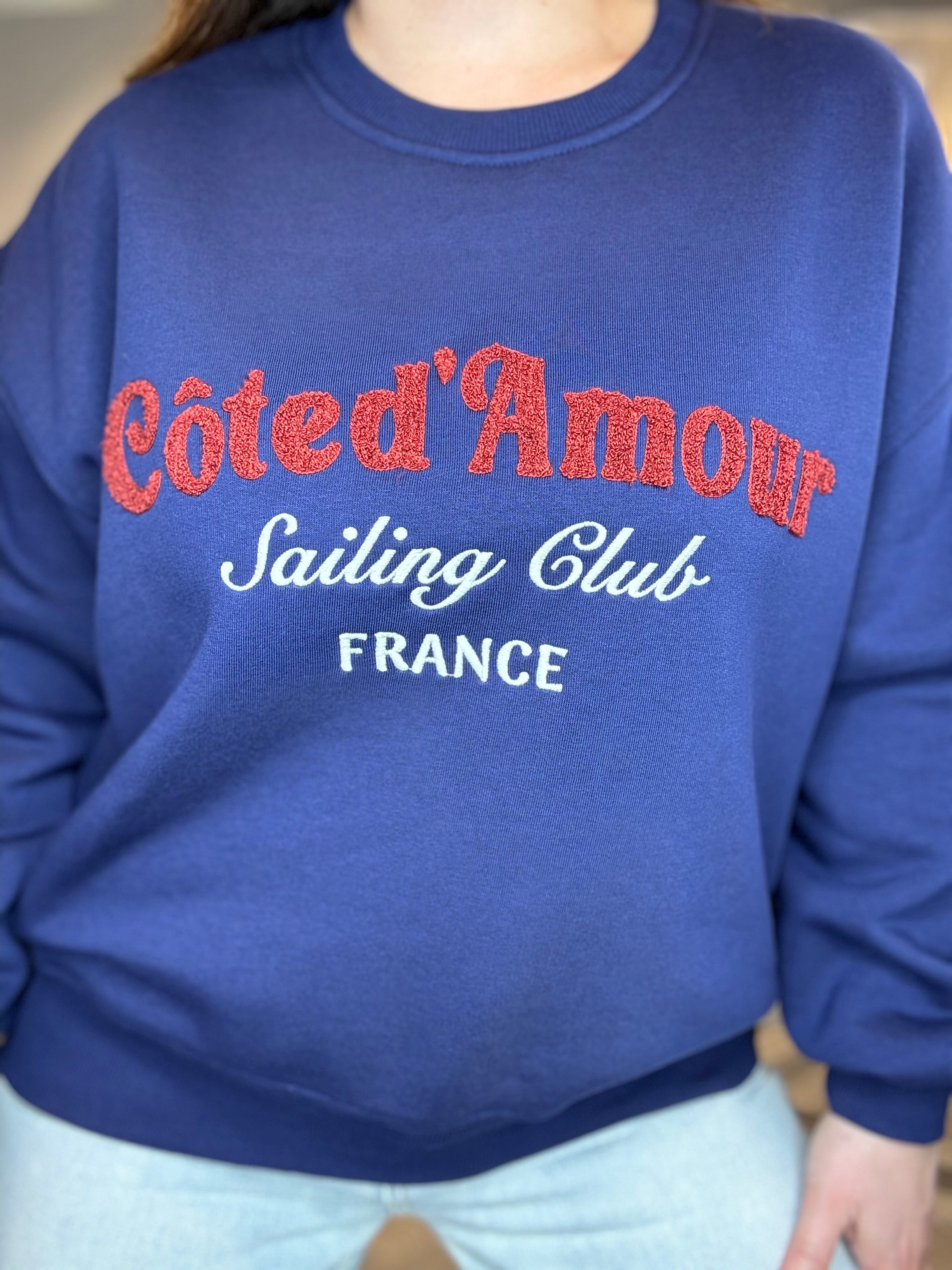 Lumina felpa Cote d’Amour blu