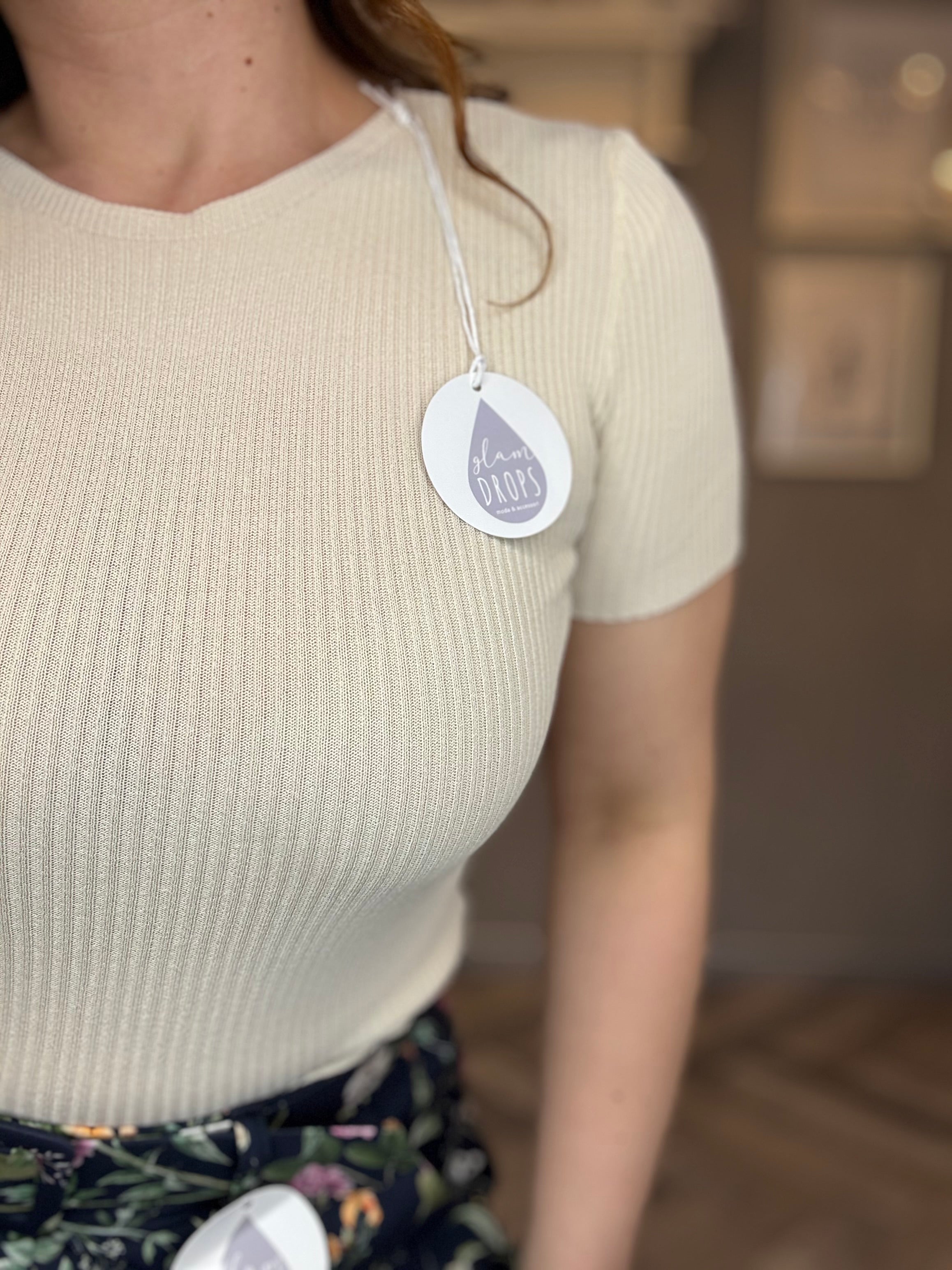 Maglia a costine basic Glam