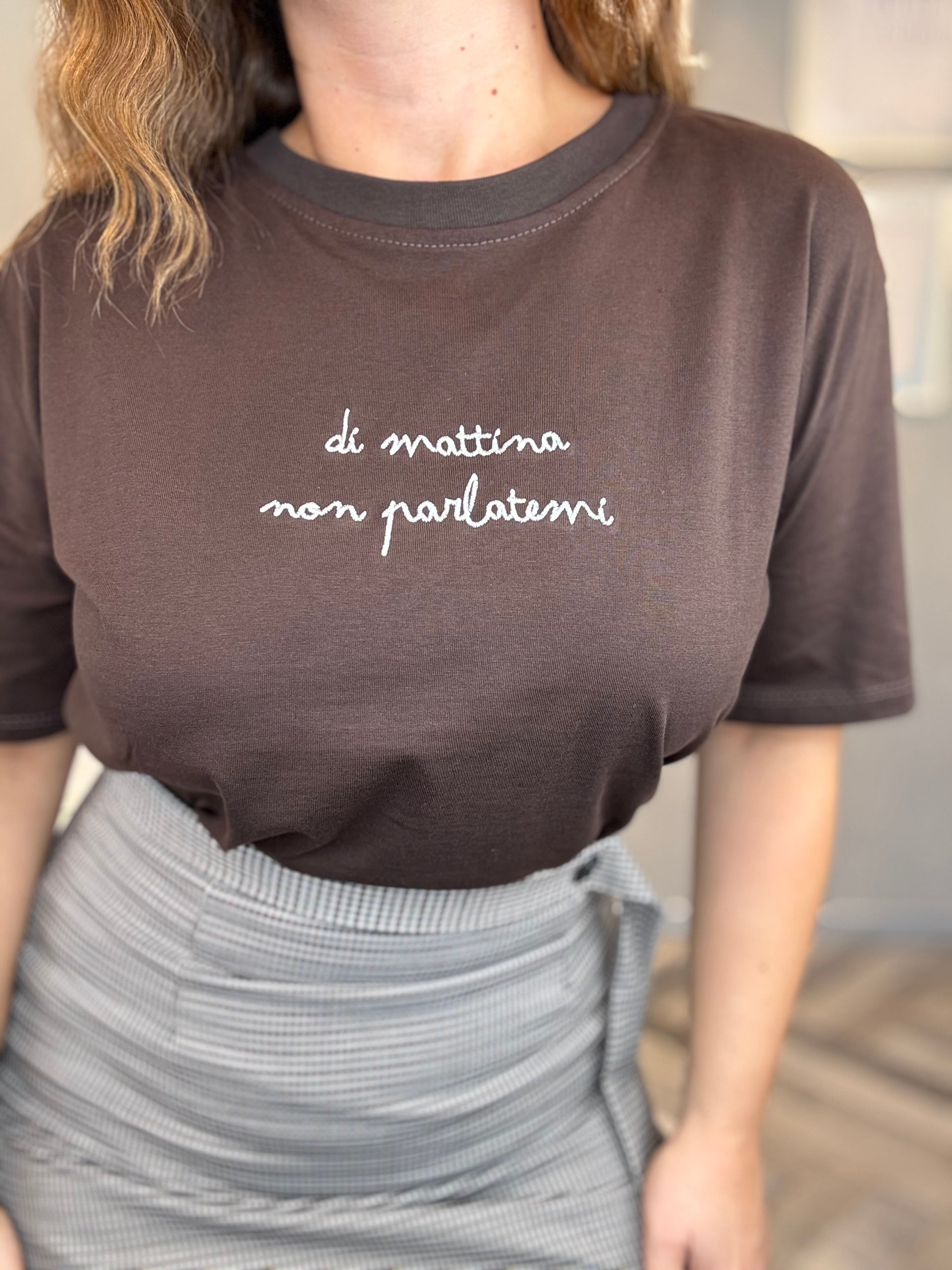 T-shirt di mattina non parlatemi