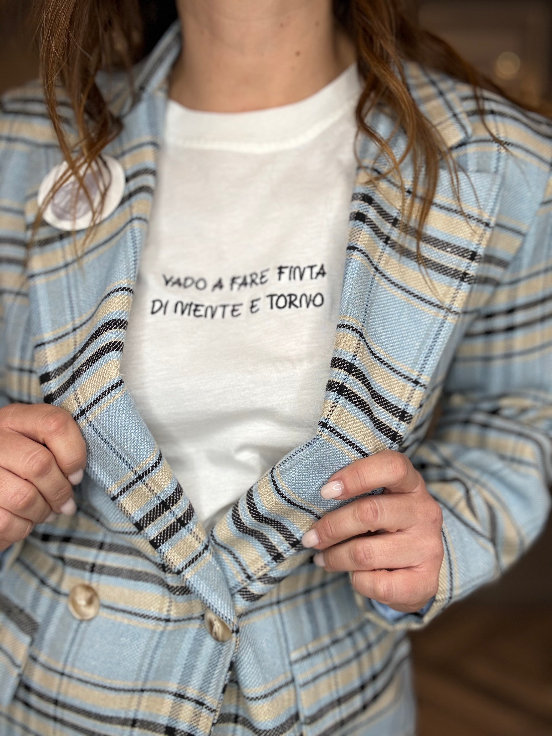 T-shirt Vado a fare finta nero