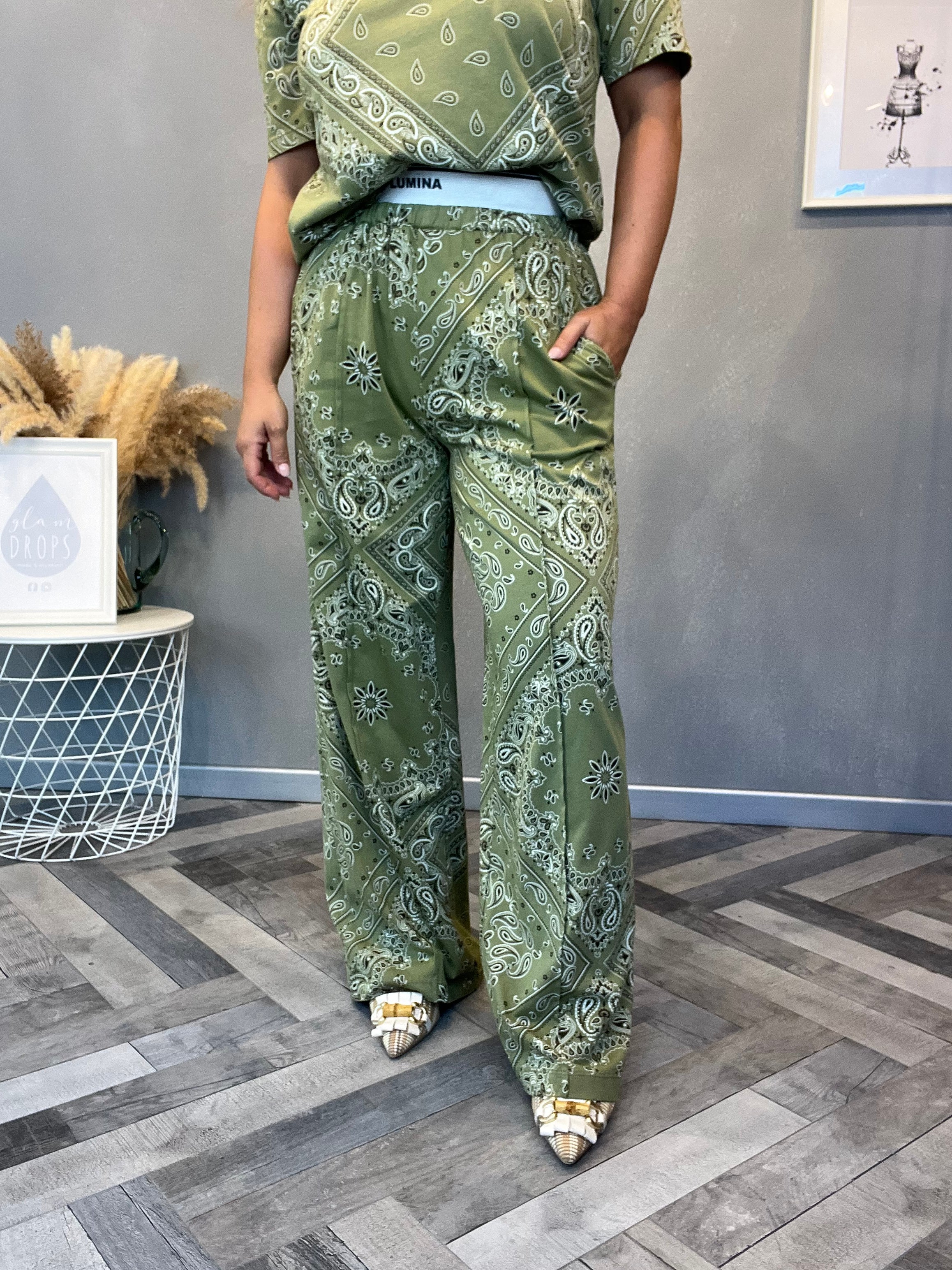 Lumina pantaloni paisley bandana