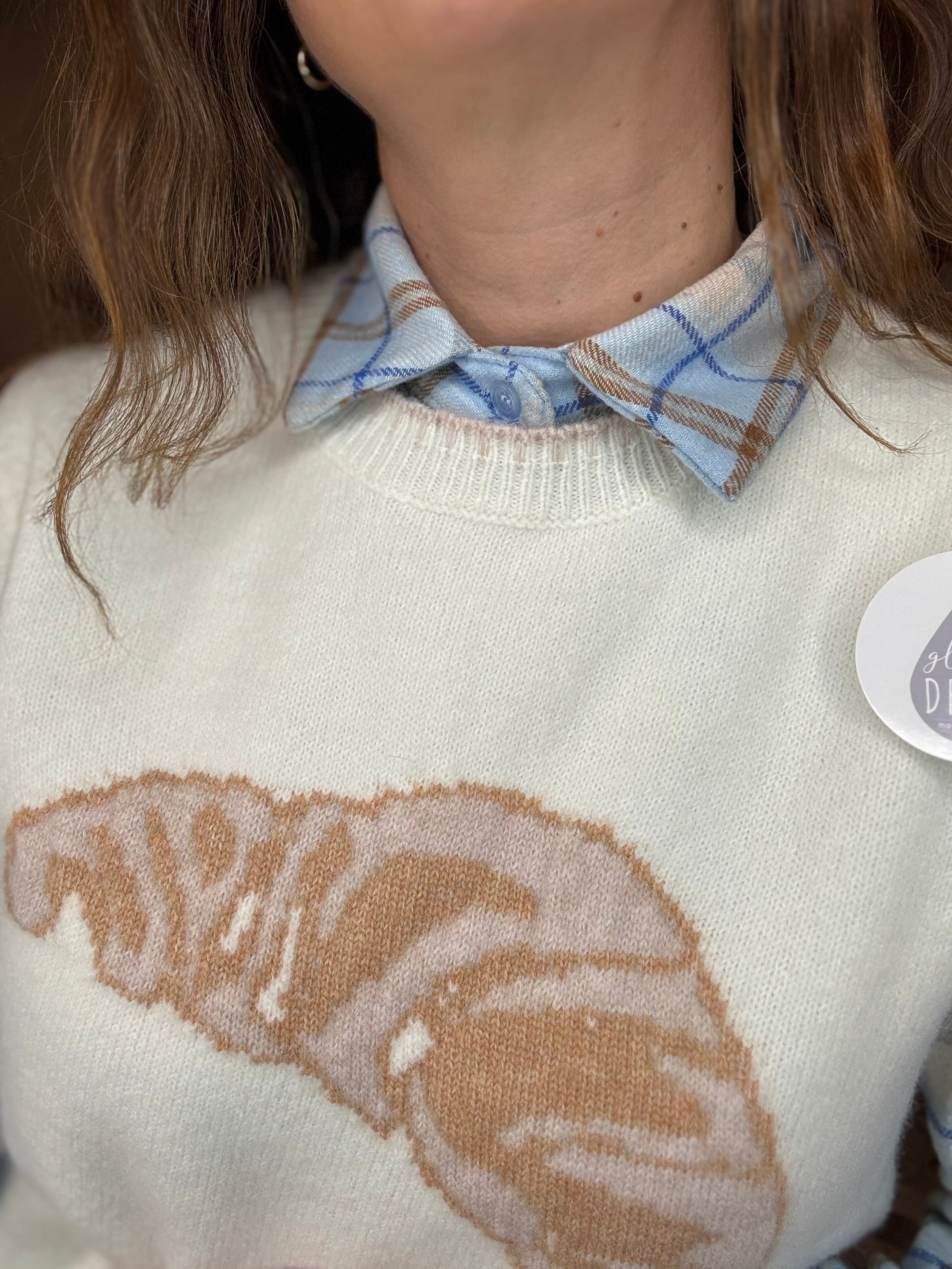 Gilet in maglia croissant