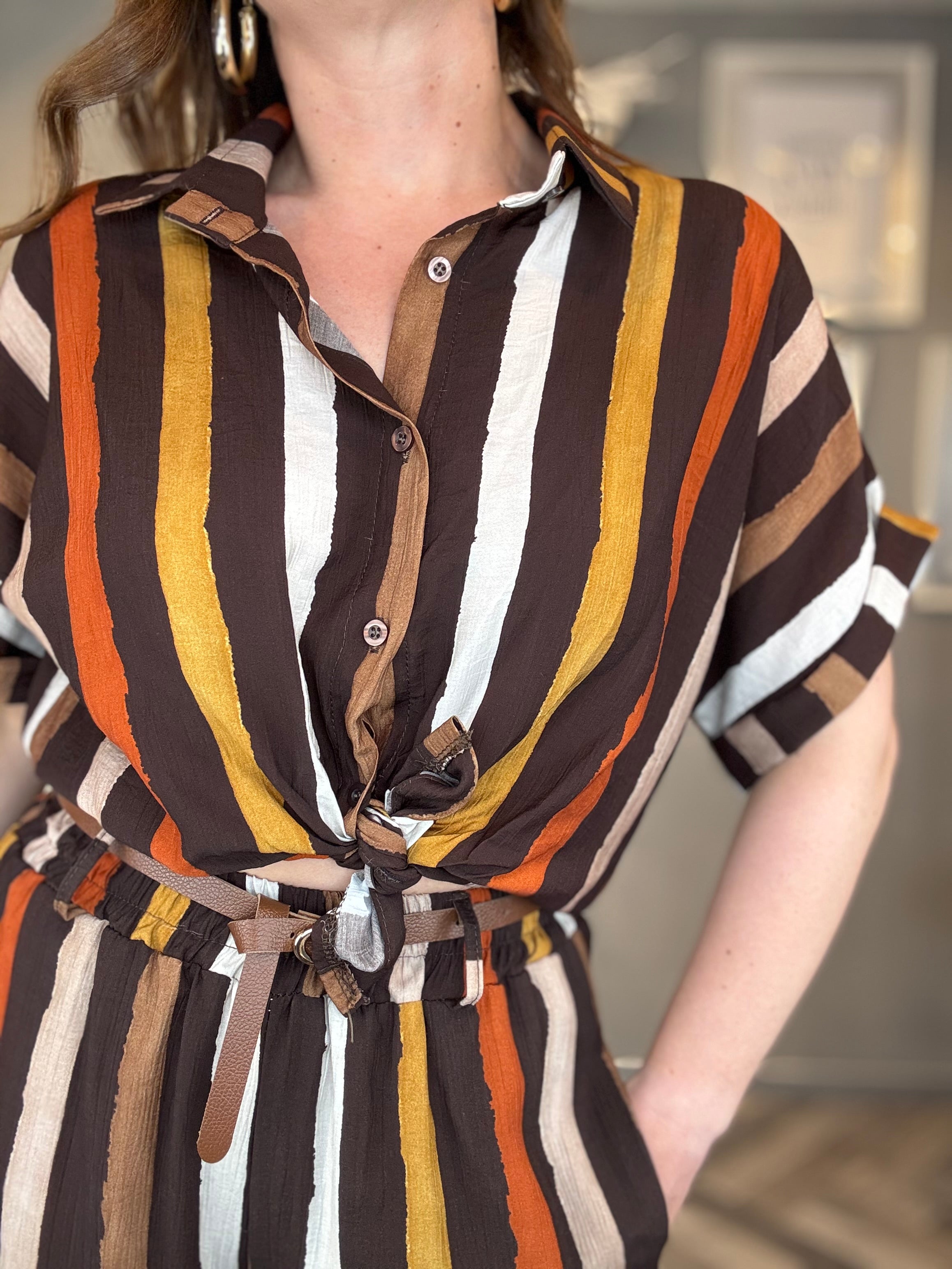 Coordinato righe Choco Sunset