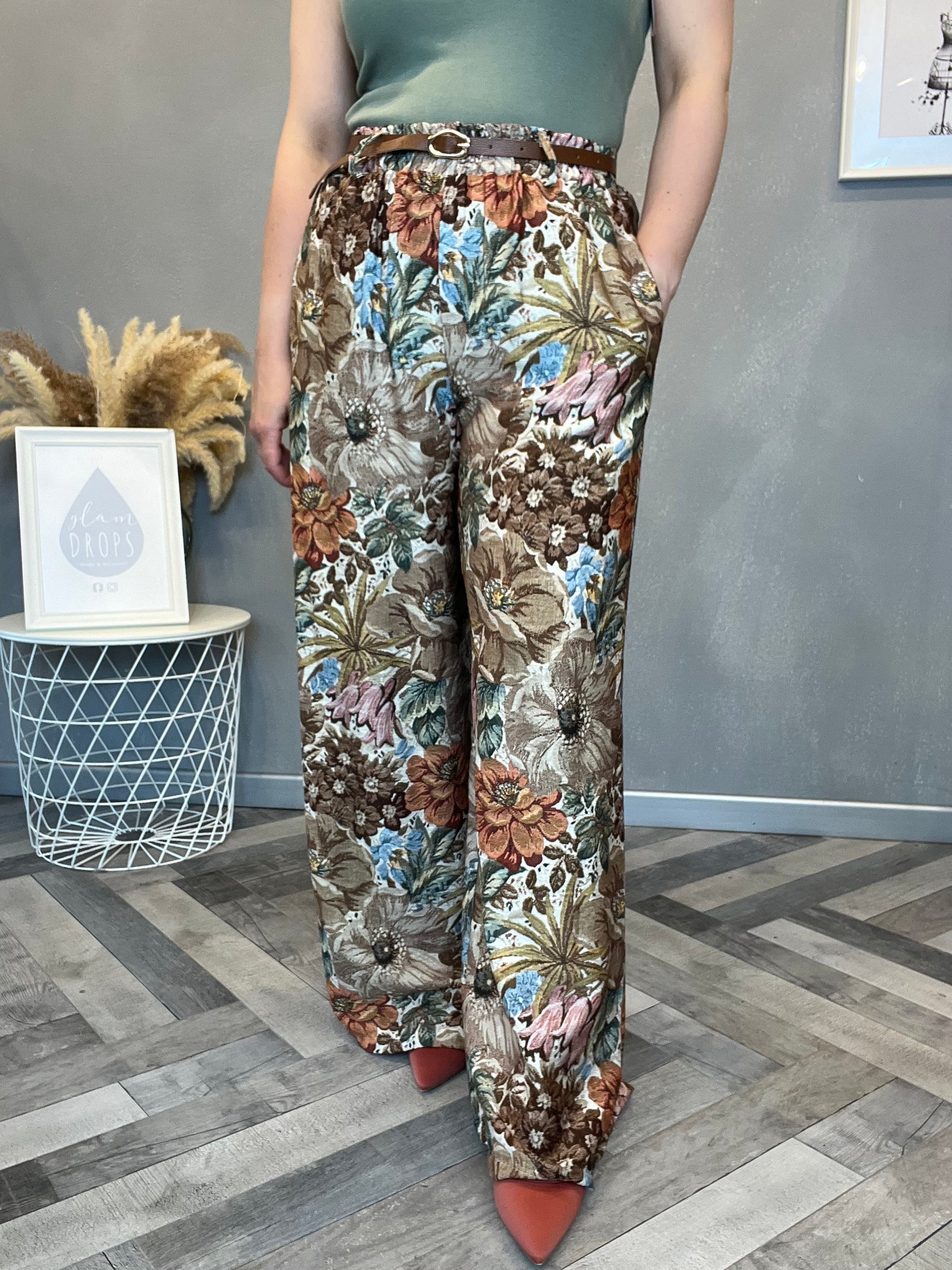 Coordinato Floreale Boho beige