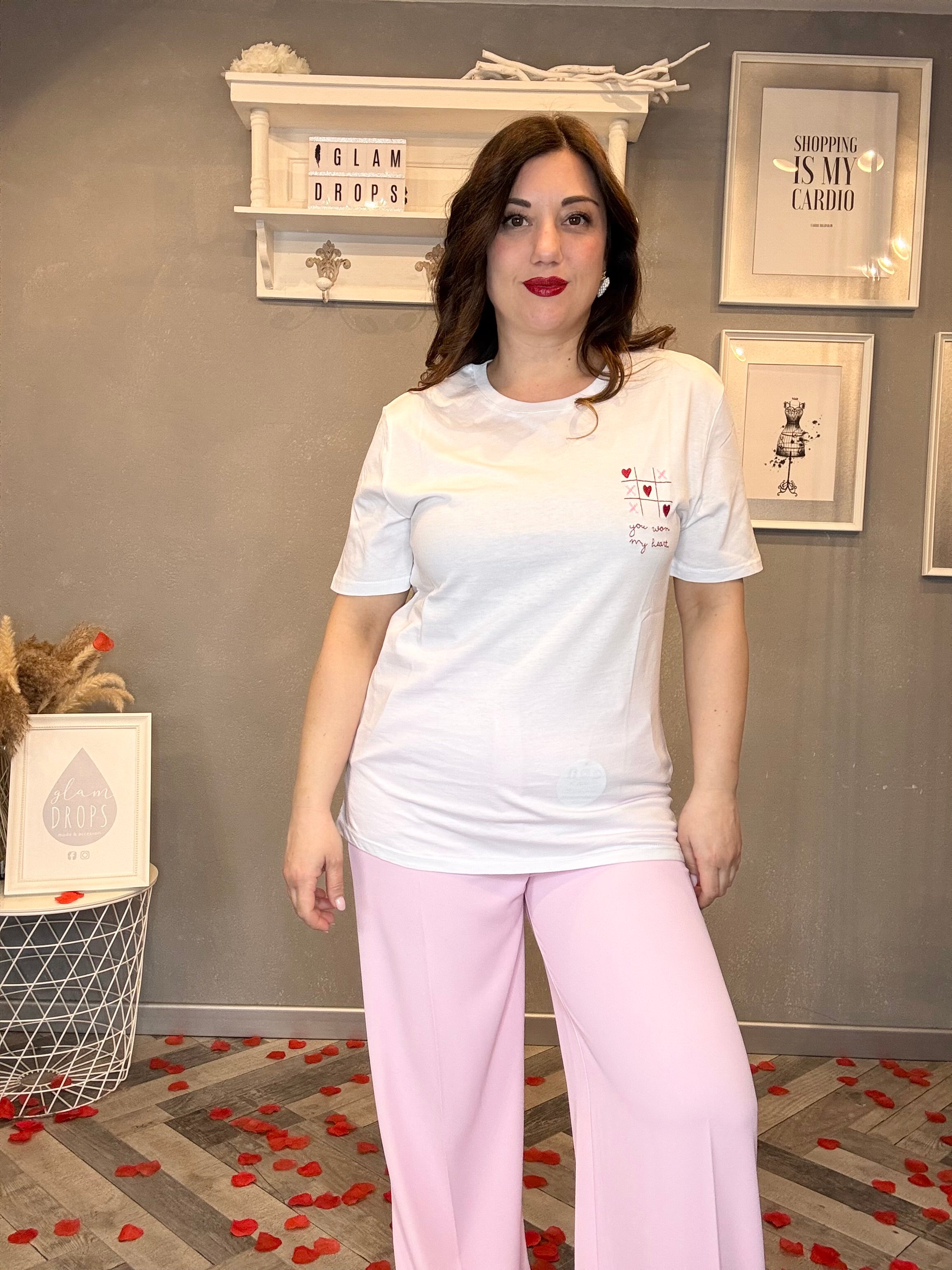 Lumina t-shirt San Valentino You Won My heart