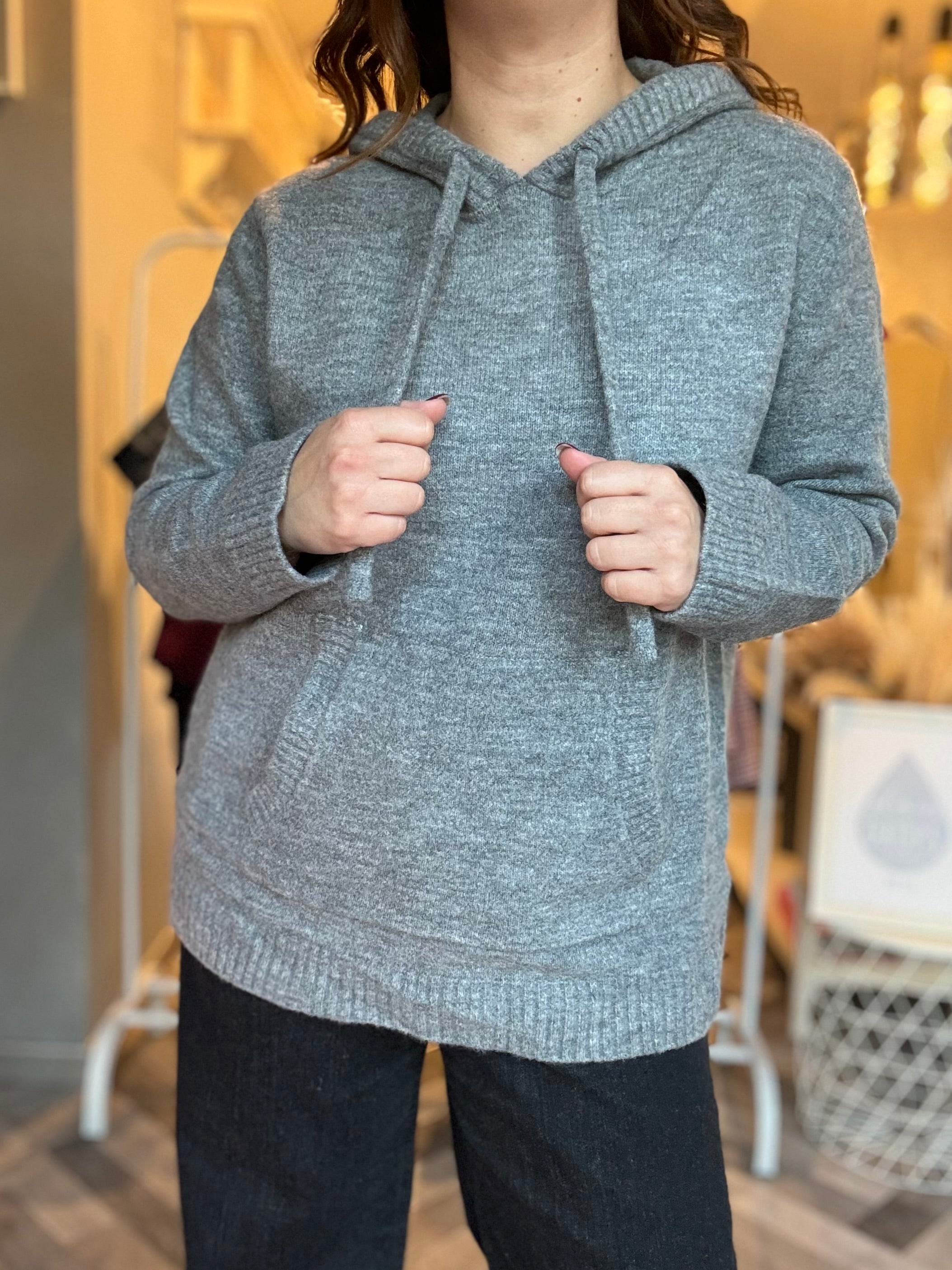 Lumina maglia felpa con cappuccio