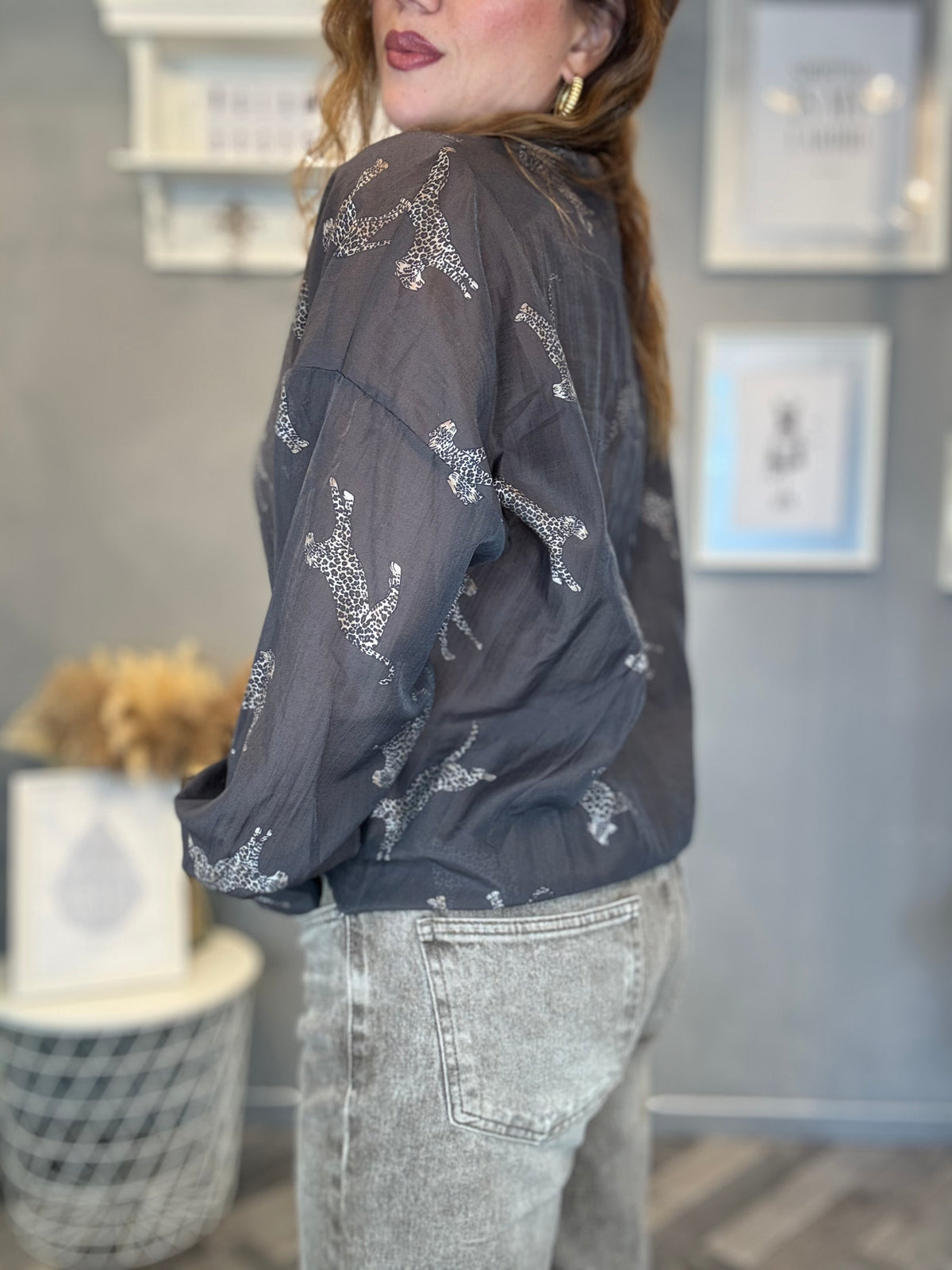 Camicia Wild Leopard moro