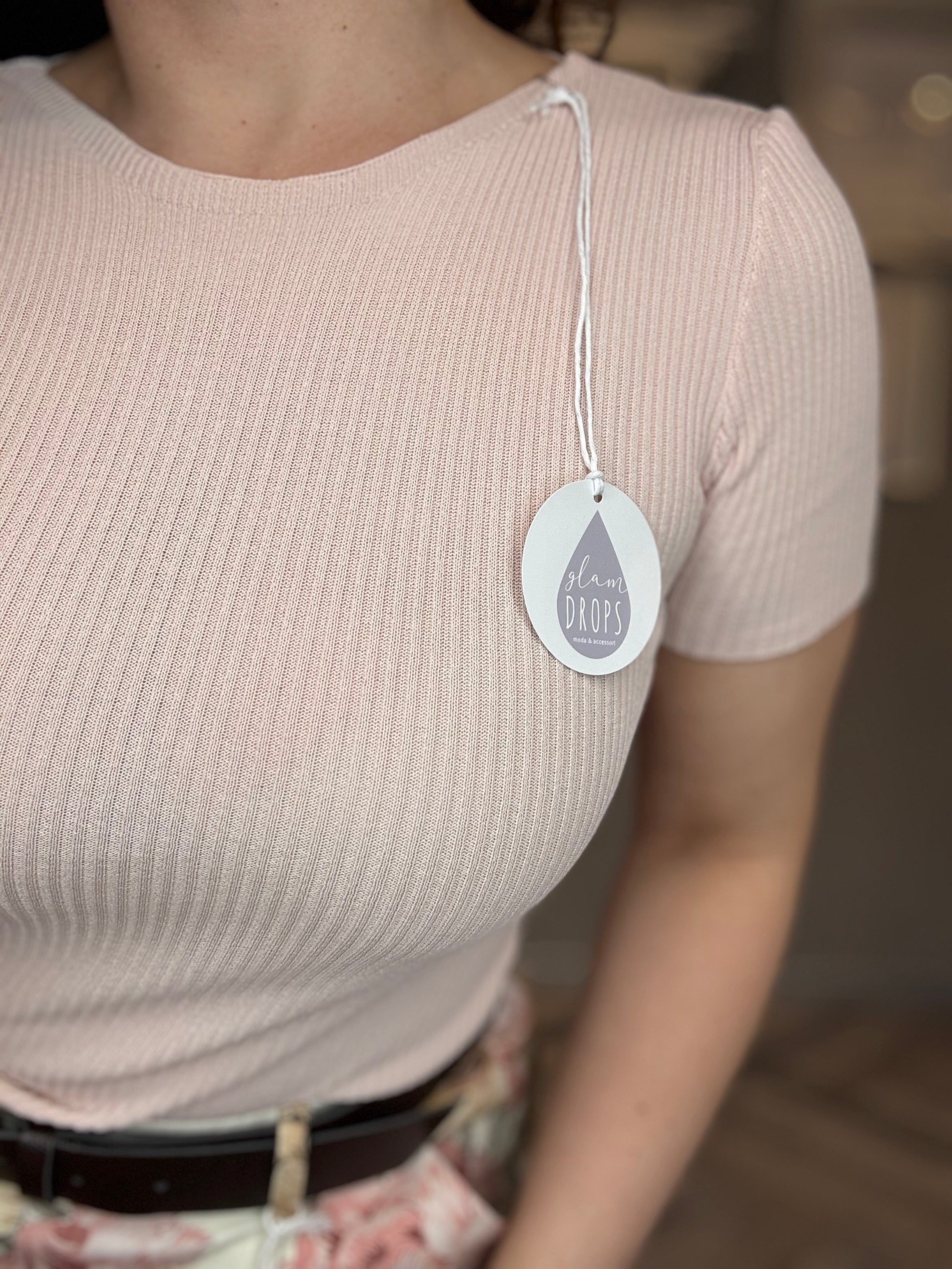 Maglia a costine basic Glam