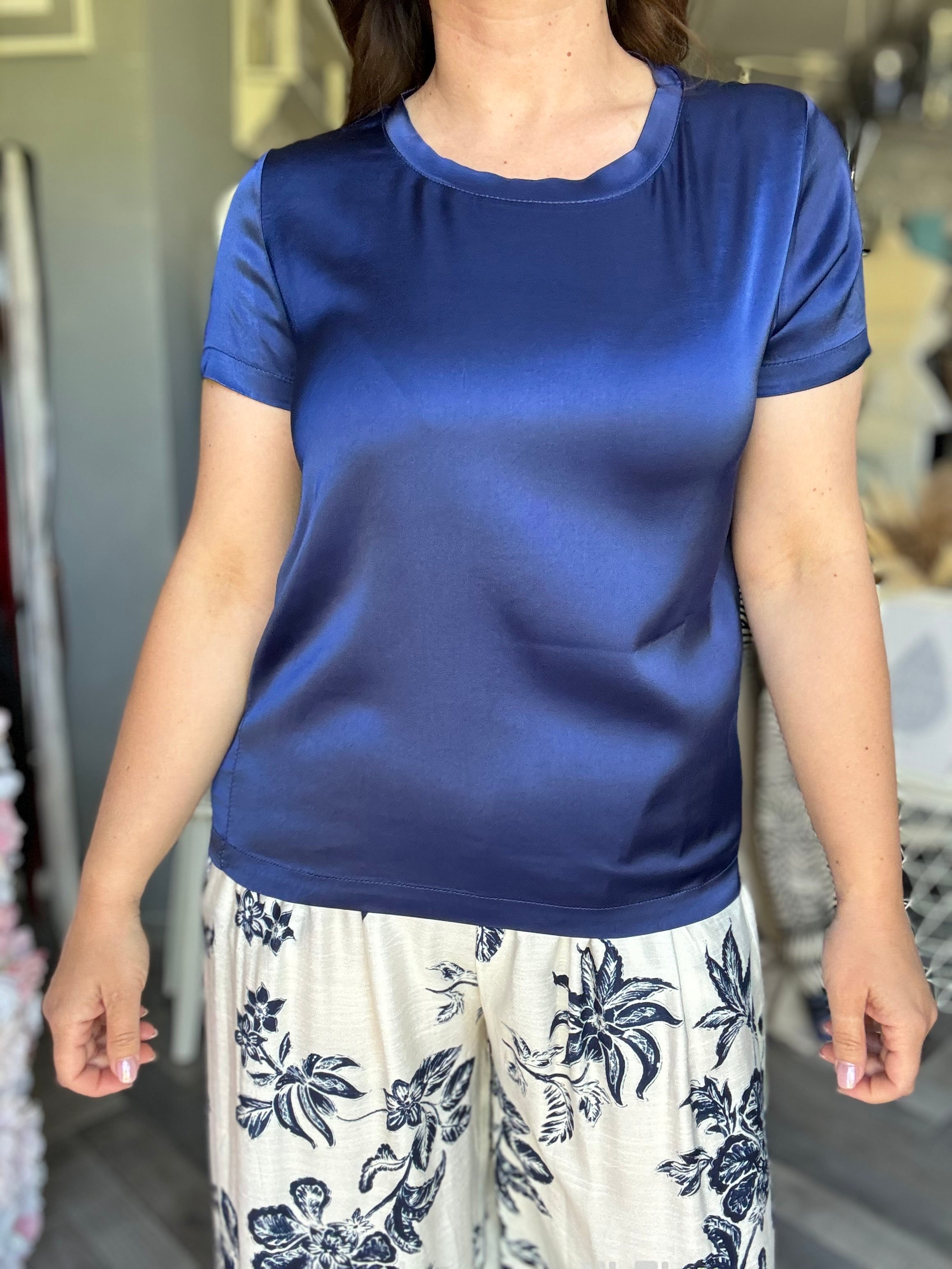 Blusa Vicky in raso di viscosa