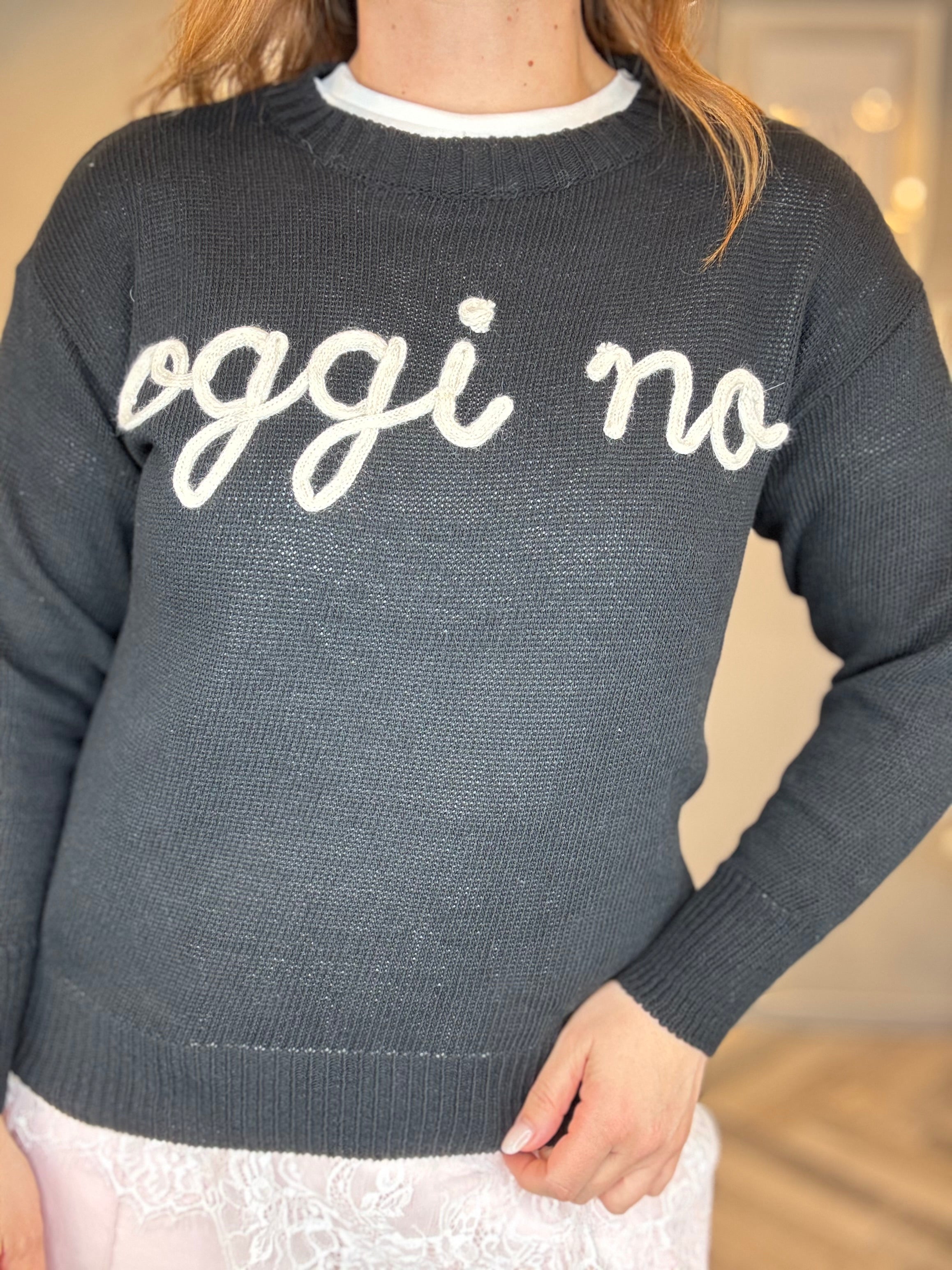 Maglioncino Oggi no nero