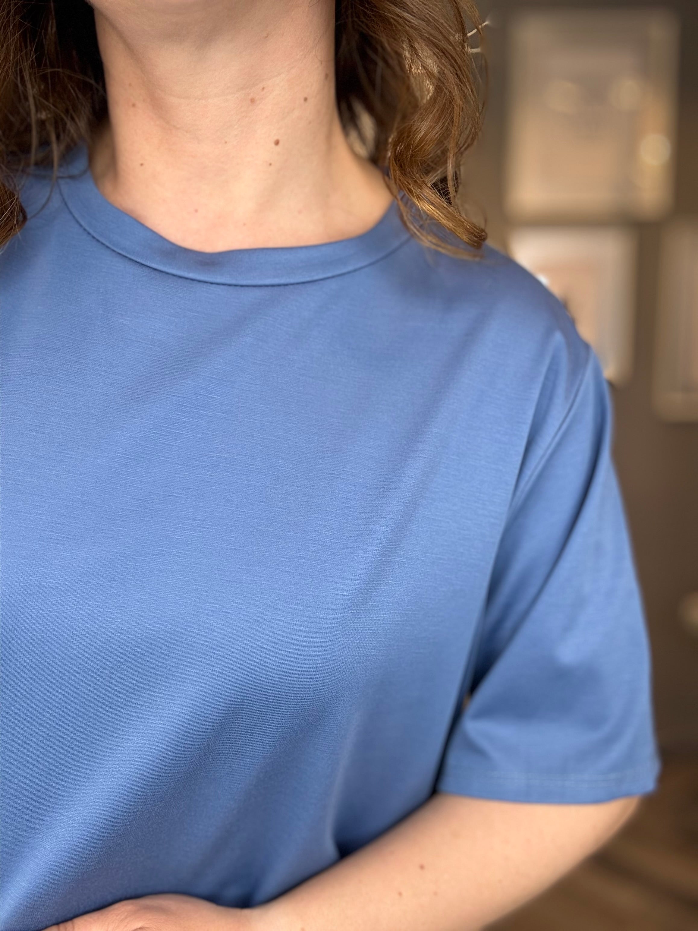 T-shirt basic morbida carta da zucchero
