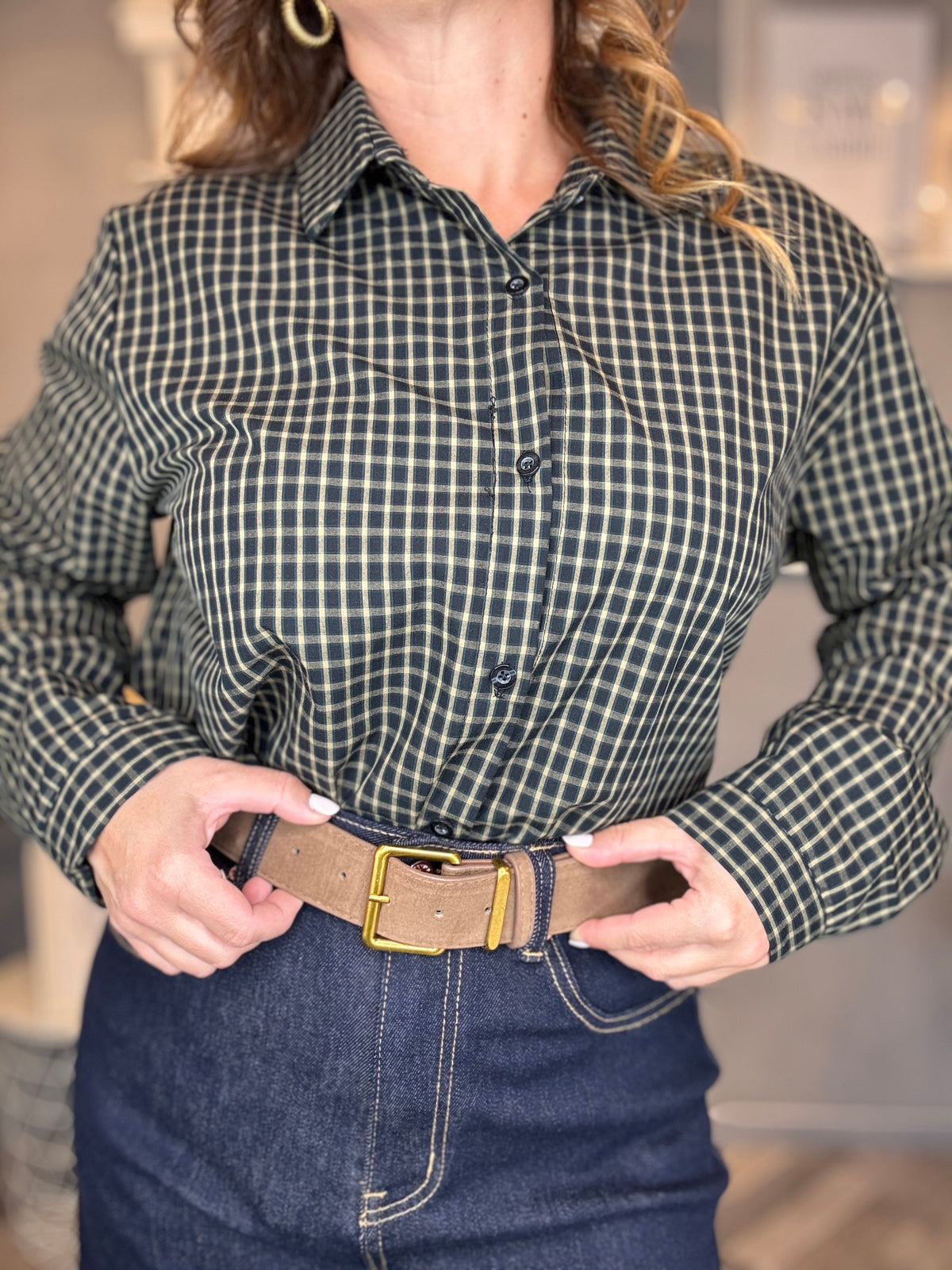 Bermuda jeans con cintura