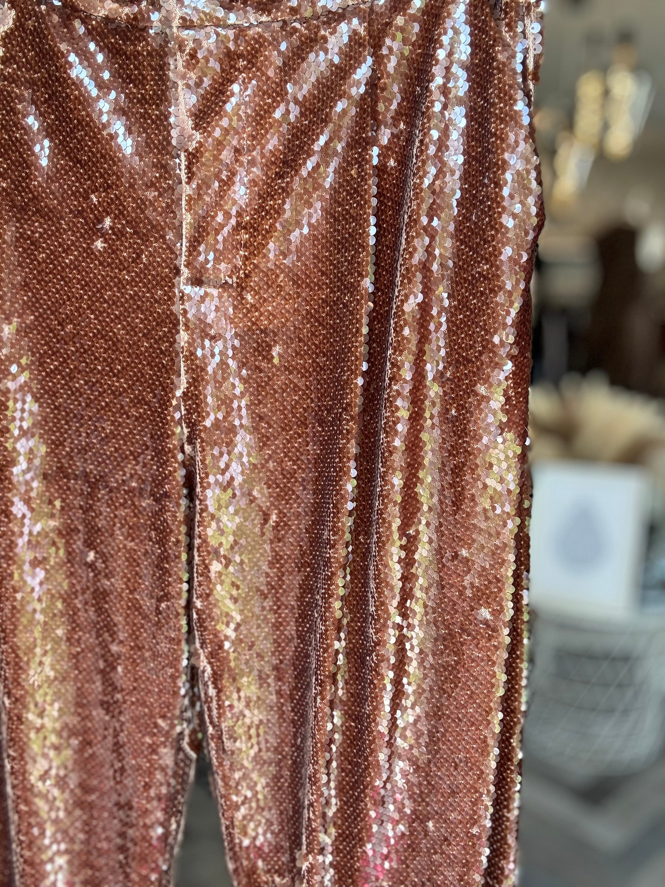 Lumina pantaloni paillttes palazzo