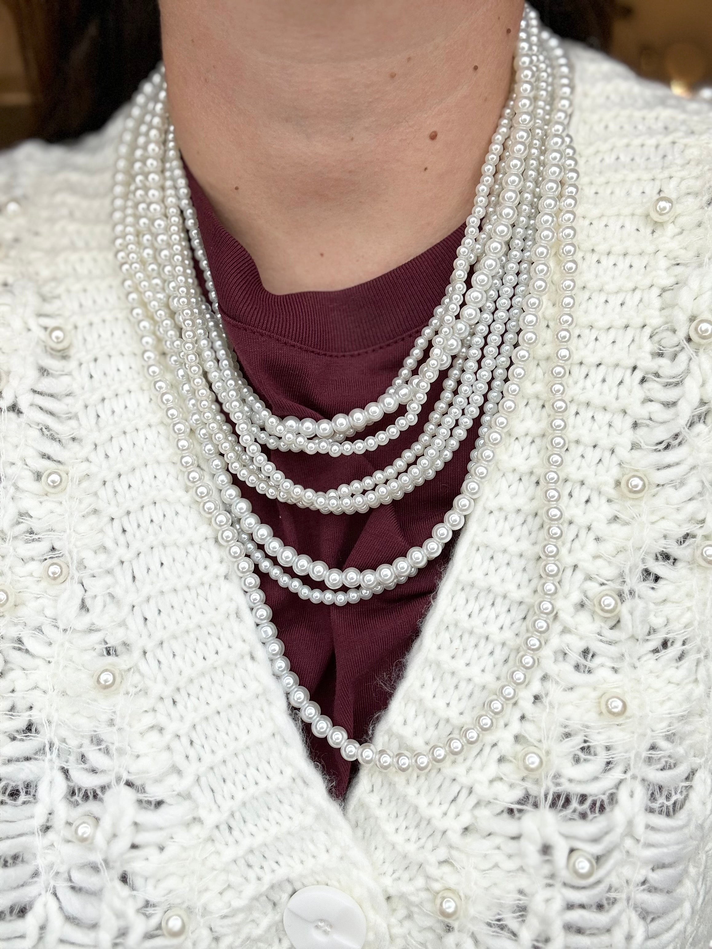 Collana multifilo perle