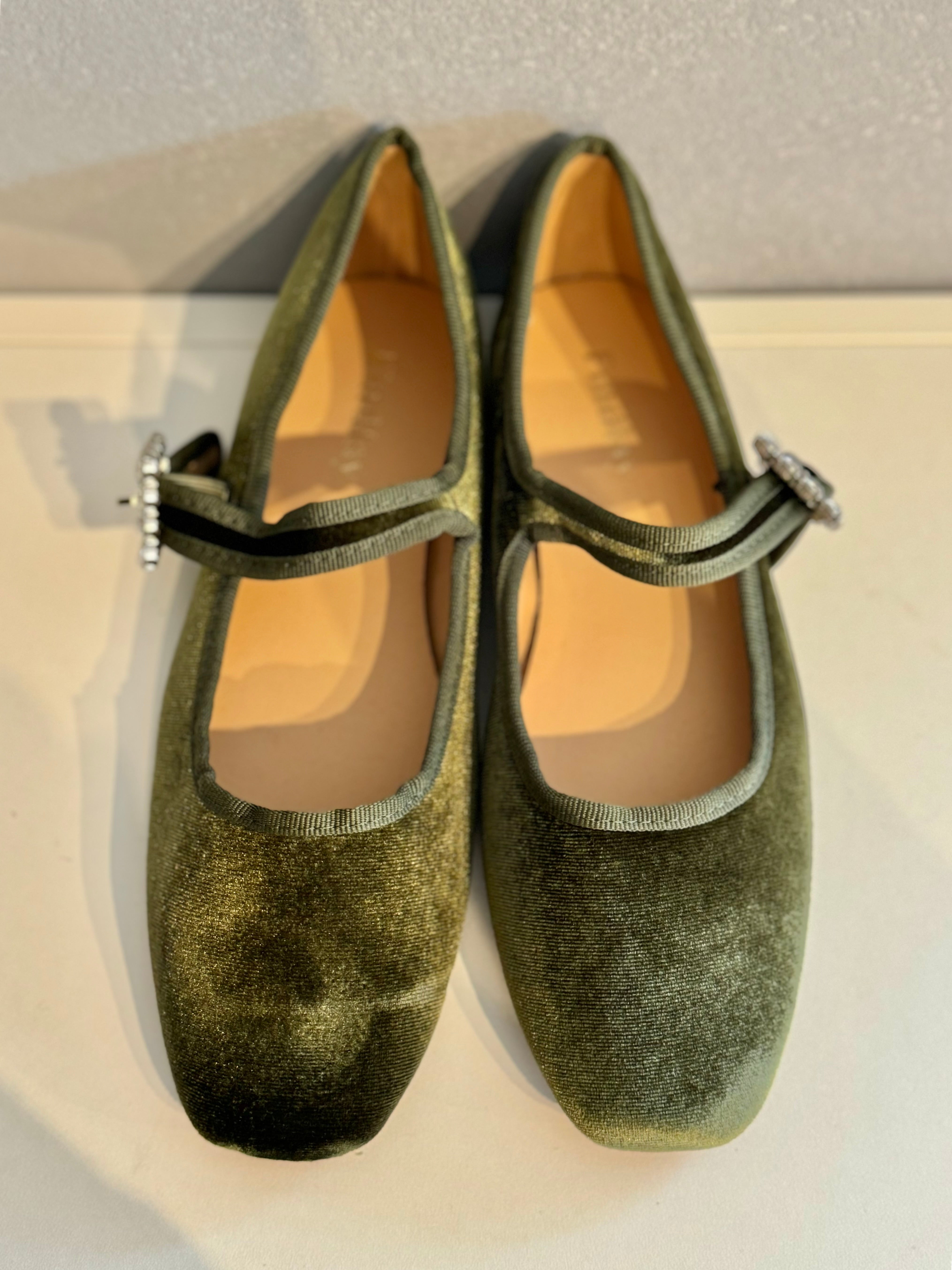 Mary Jane verde oliva