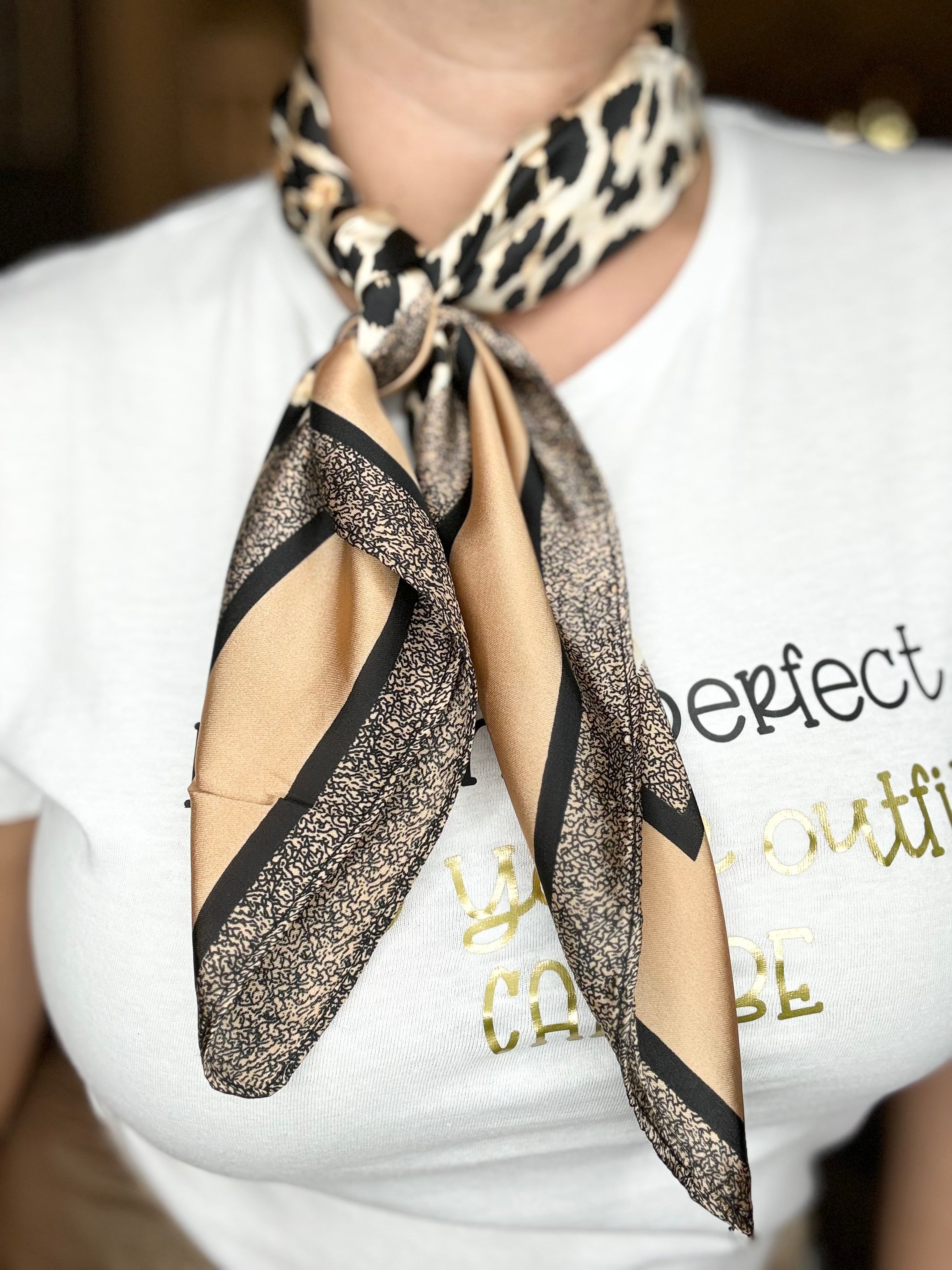 Foulard leopardato