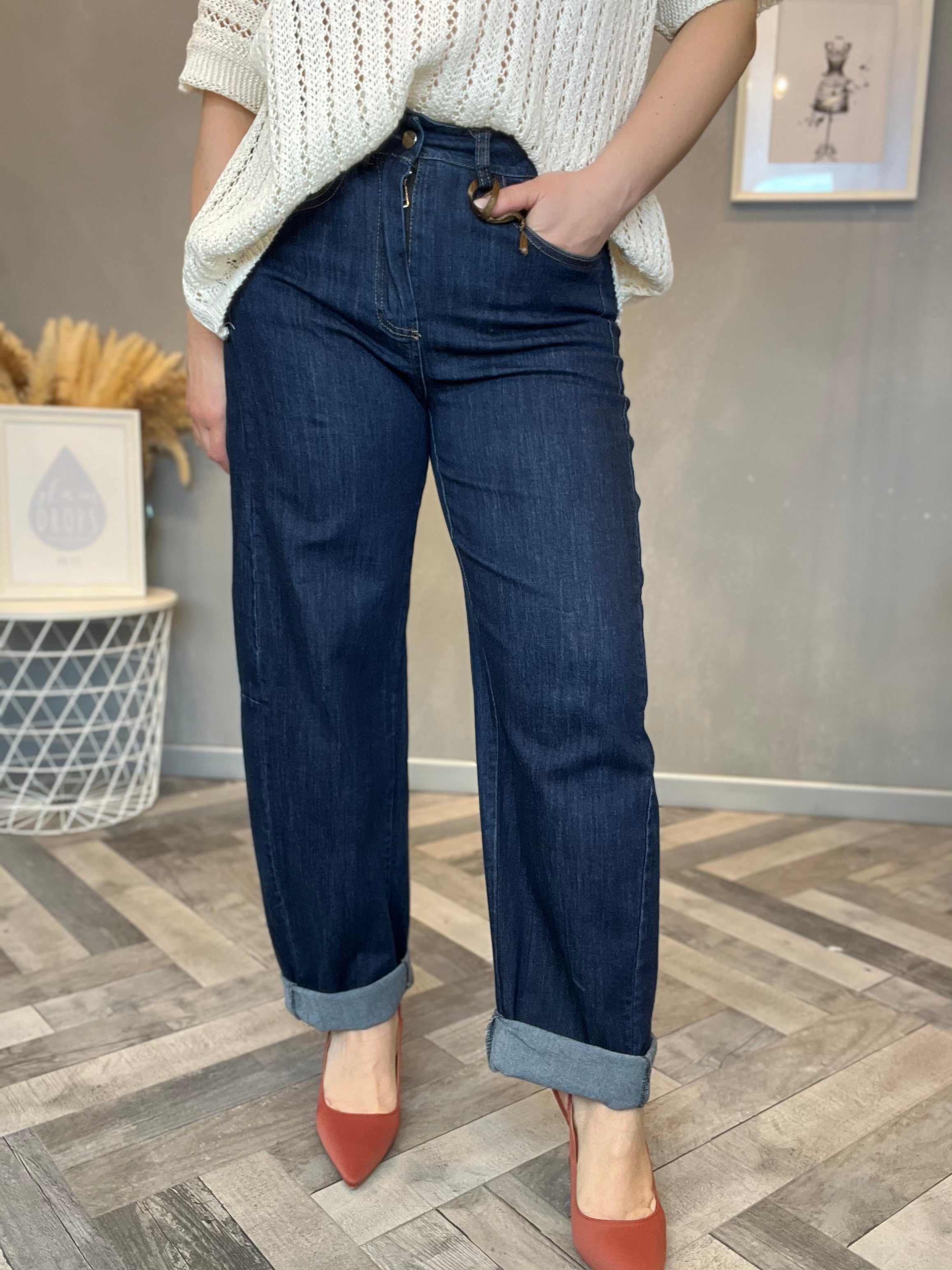 Jeans barrel soft denim