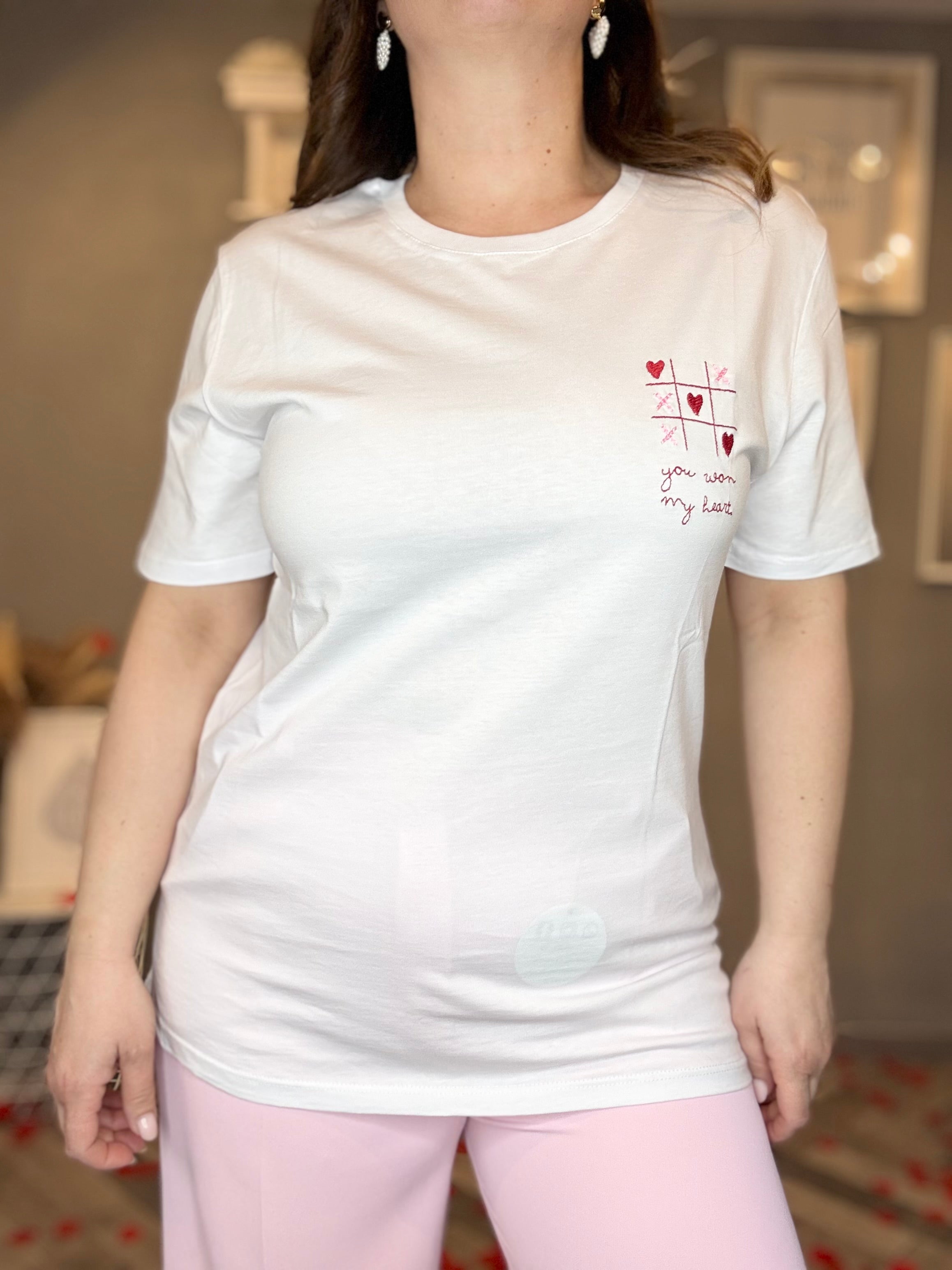 Lumina t-shirt San Valentino You Won My heart