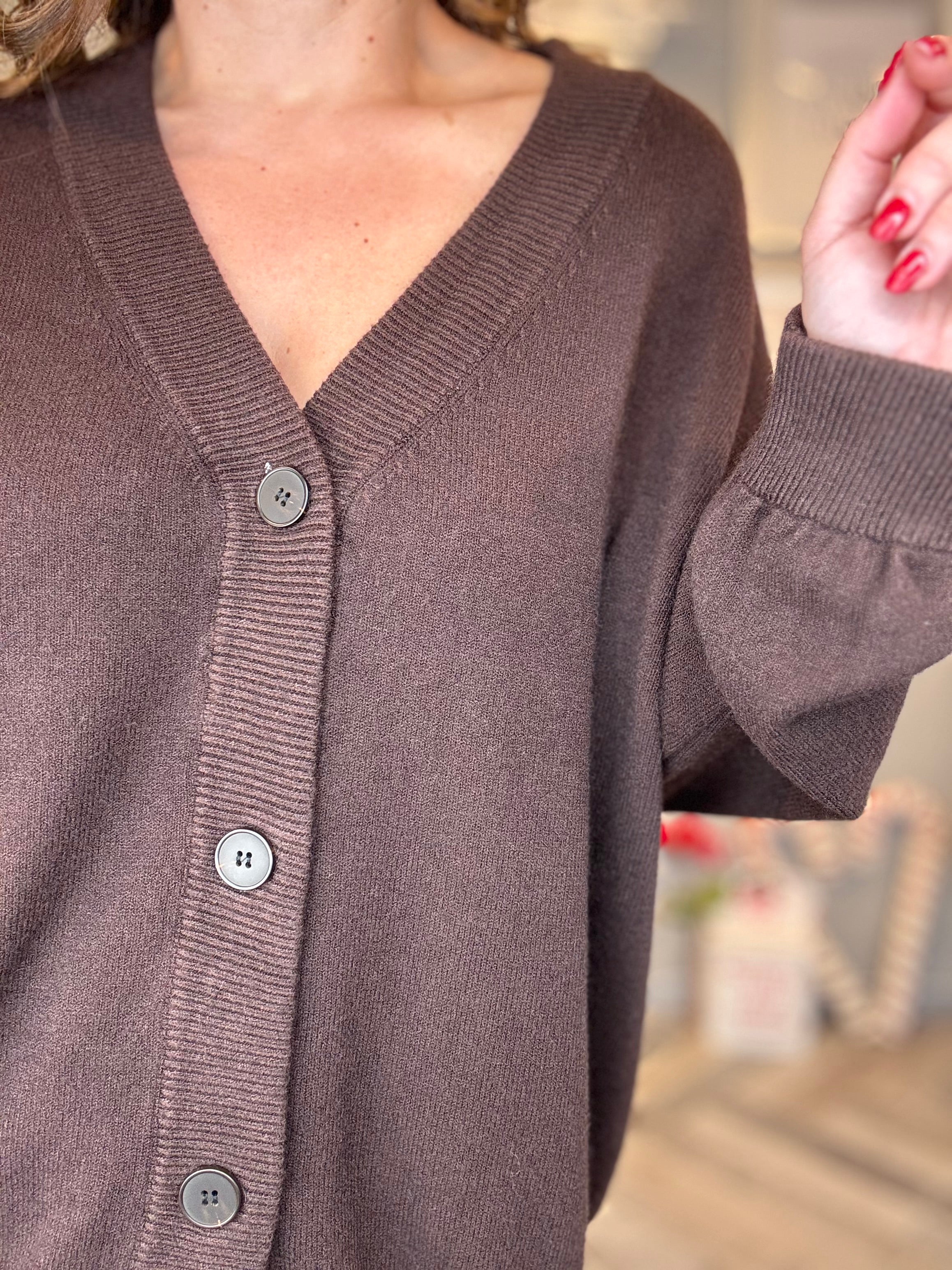 Cardigan lungo over
