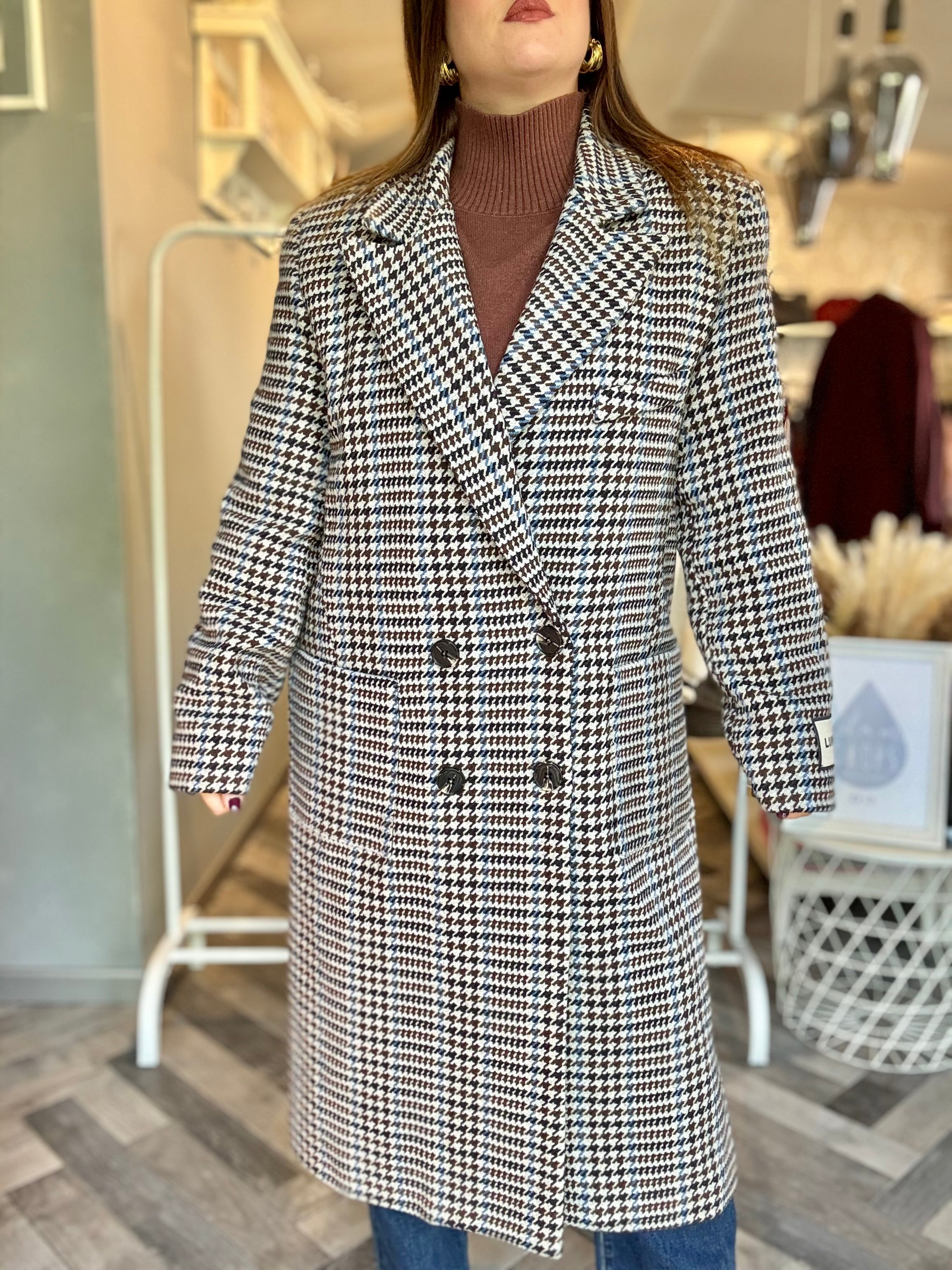 Lumina cappotto pied de poule