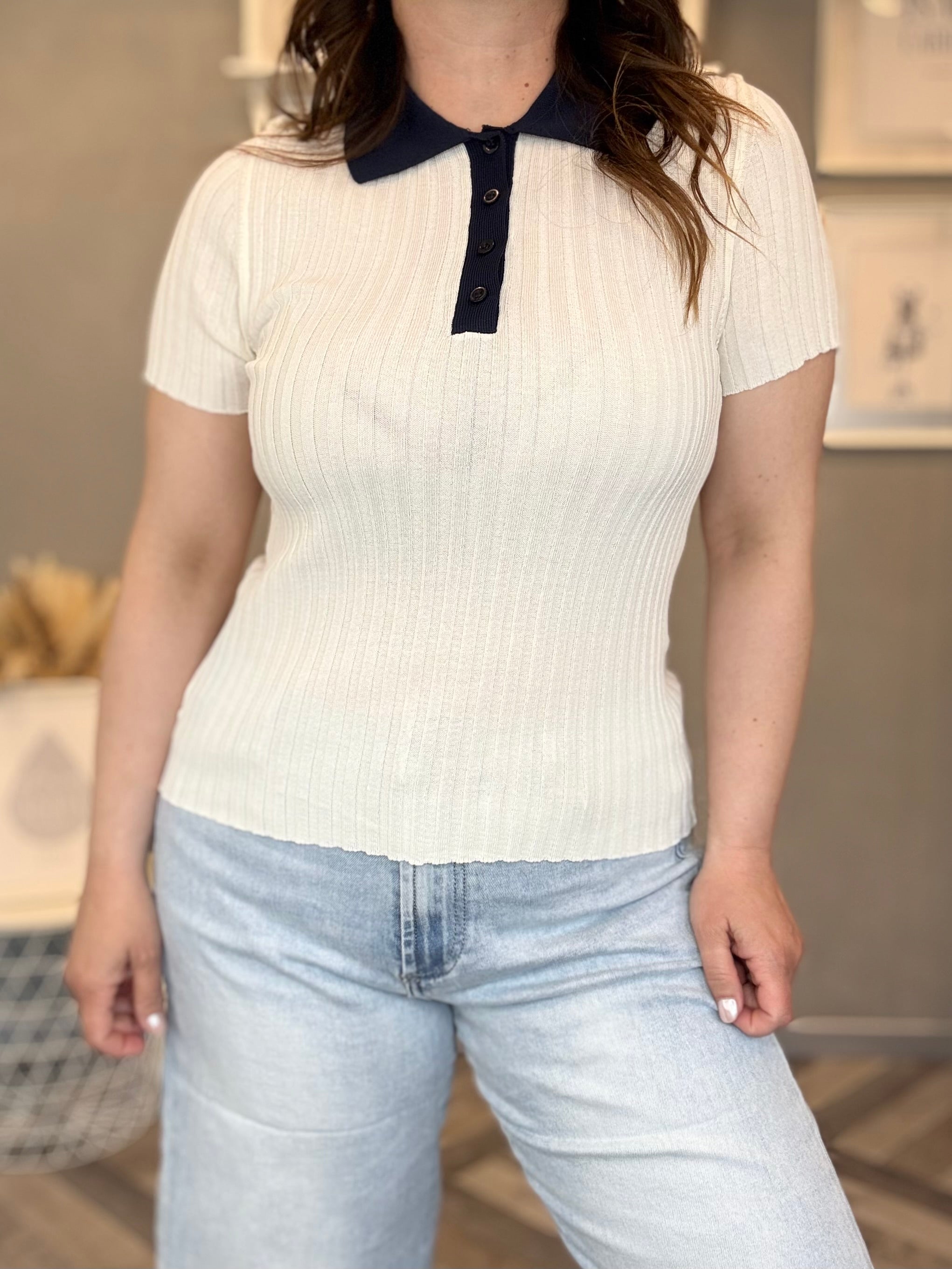 Lumina polo in maglia a costine