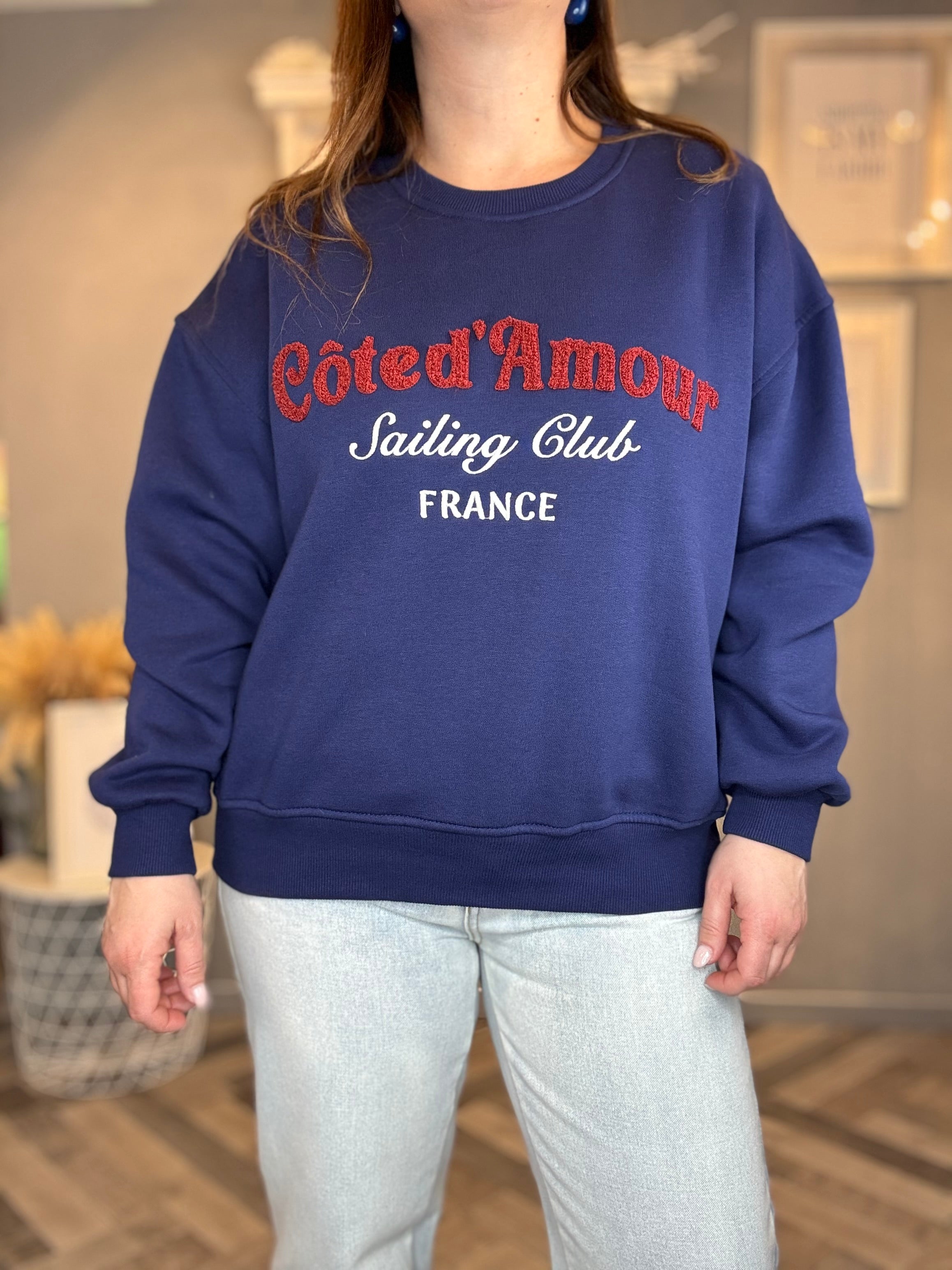 Lumina felpa Cote d’Amour blu