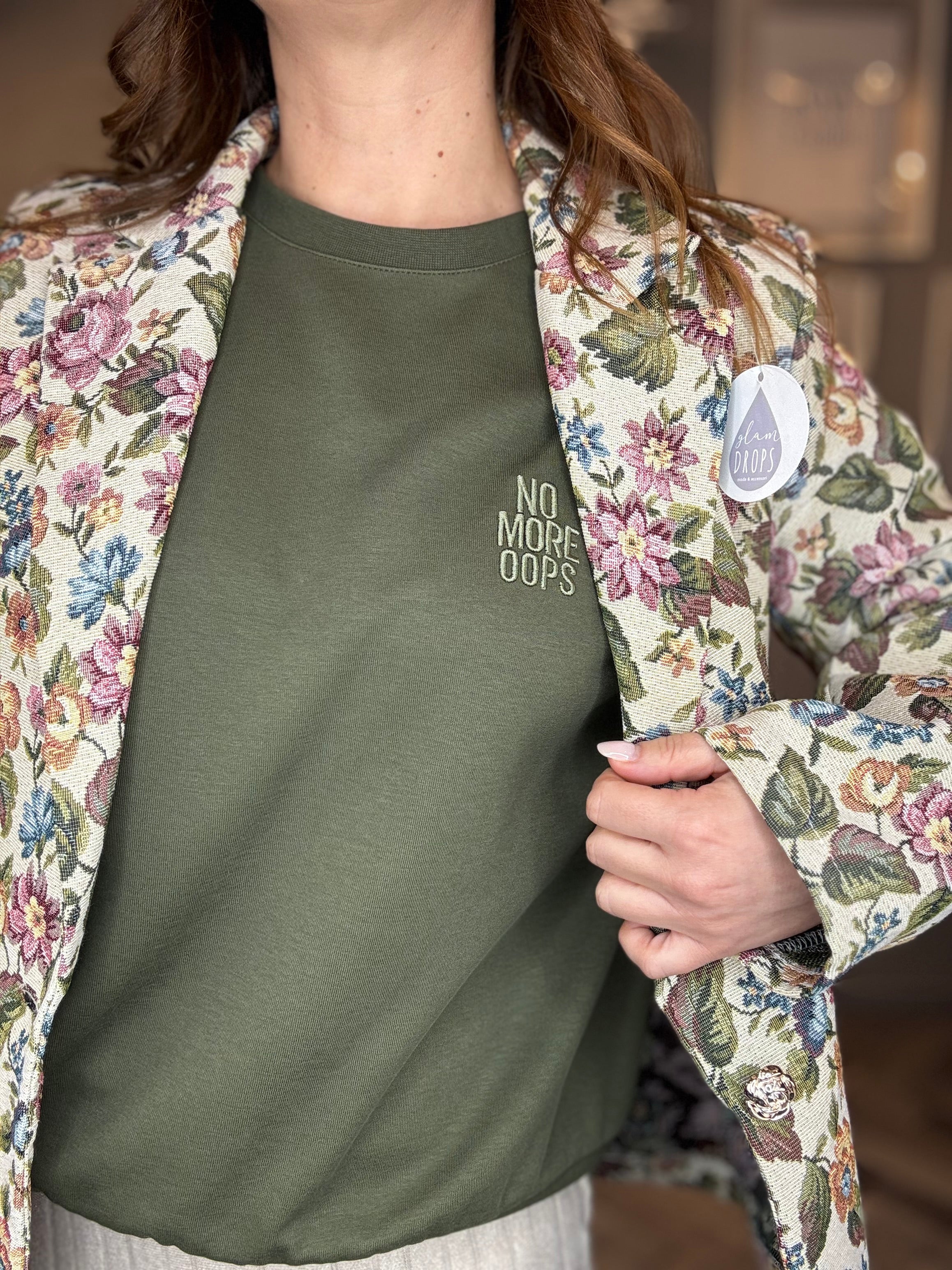 Lumina felpa No more oops verde militare