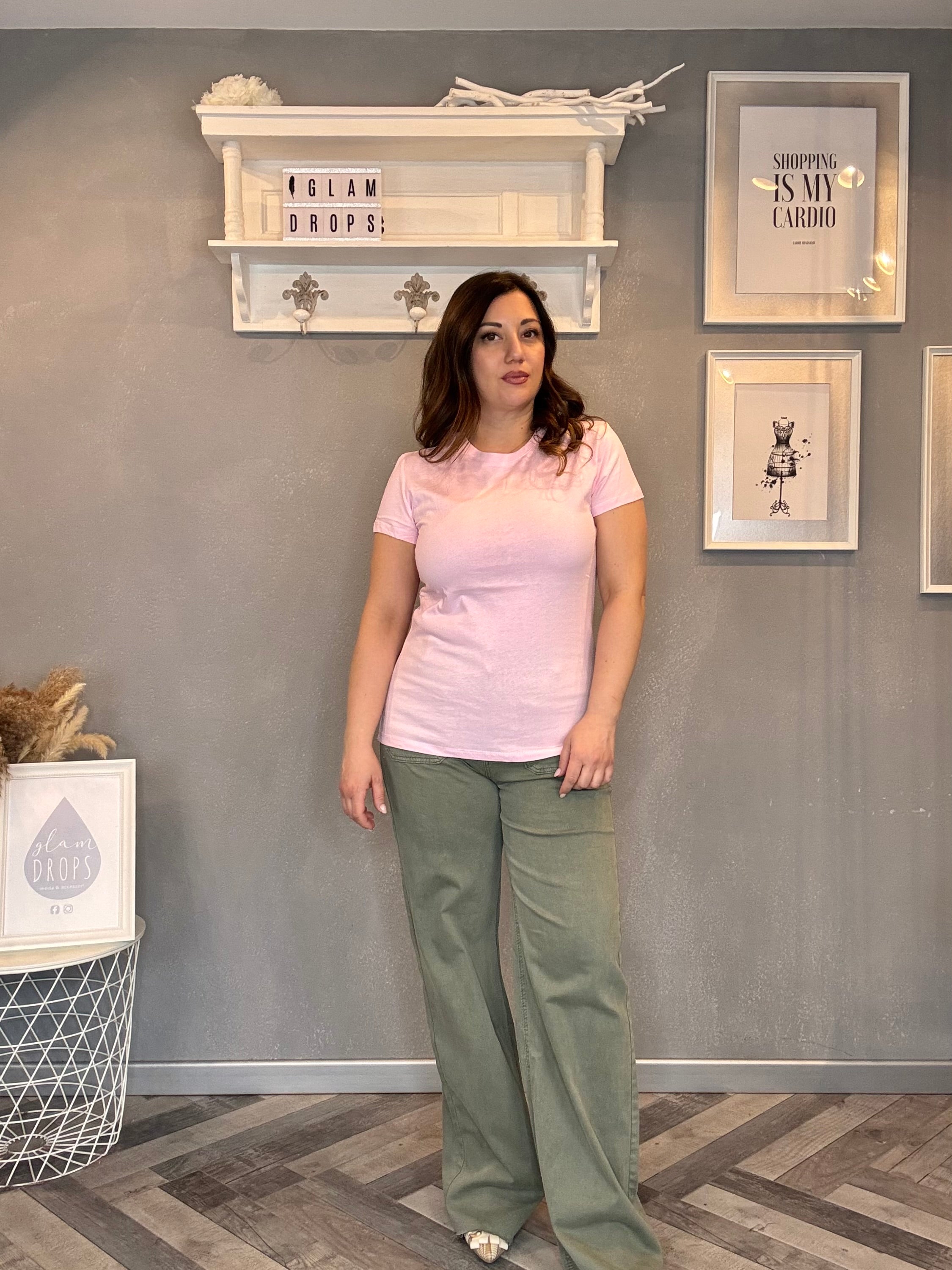 Lumina t-shirt basic elasticizzata