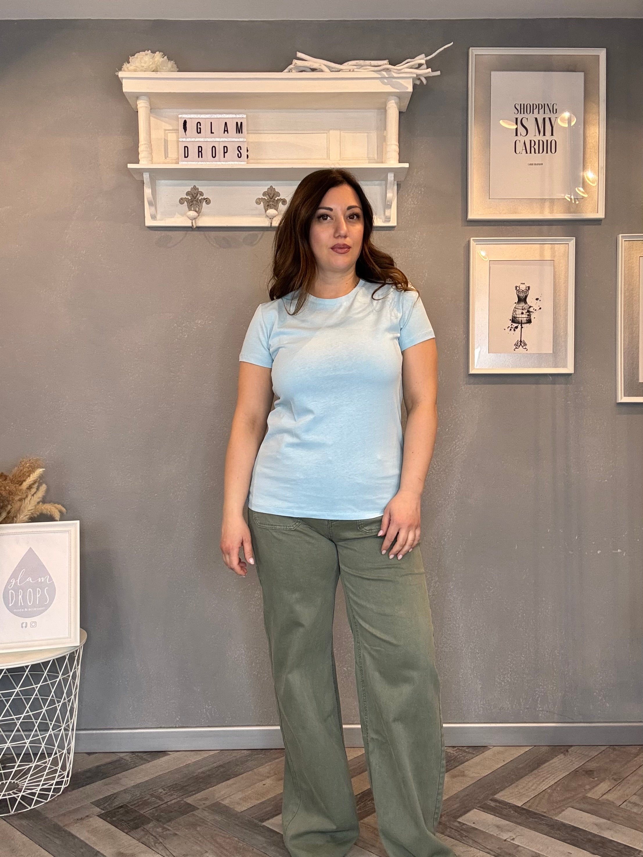 Lumina t-shirt basic elasticizzata