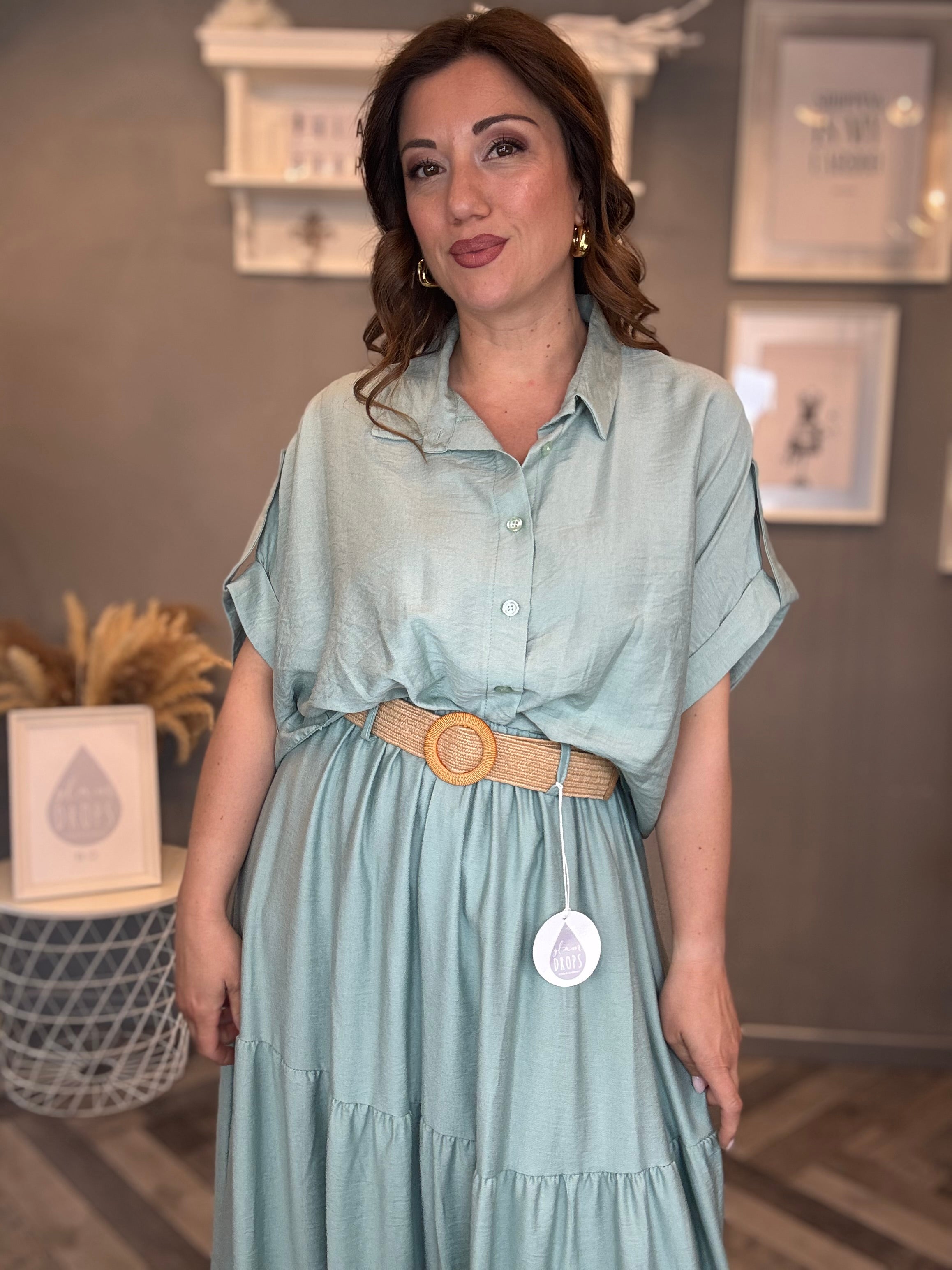 Camicia Nuance Verde acqua
