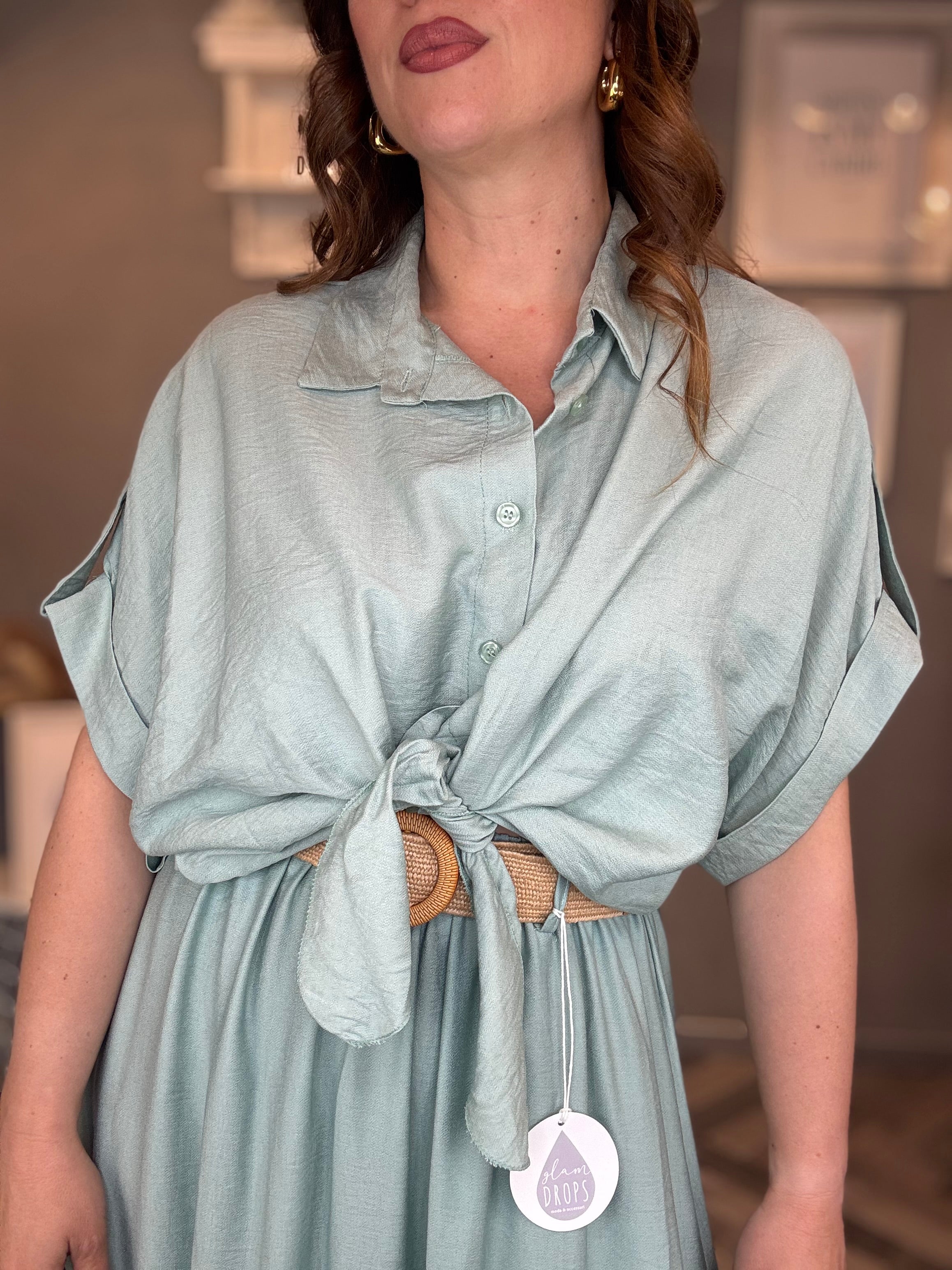 Camicia Nuance Verde acqua