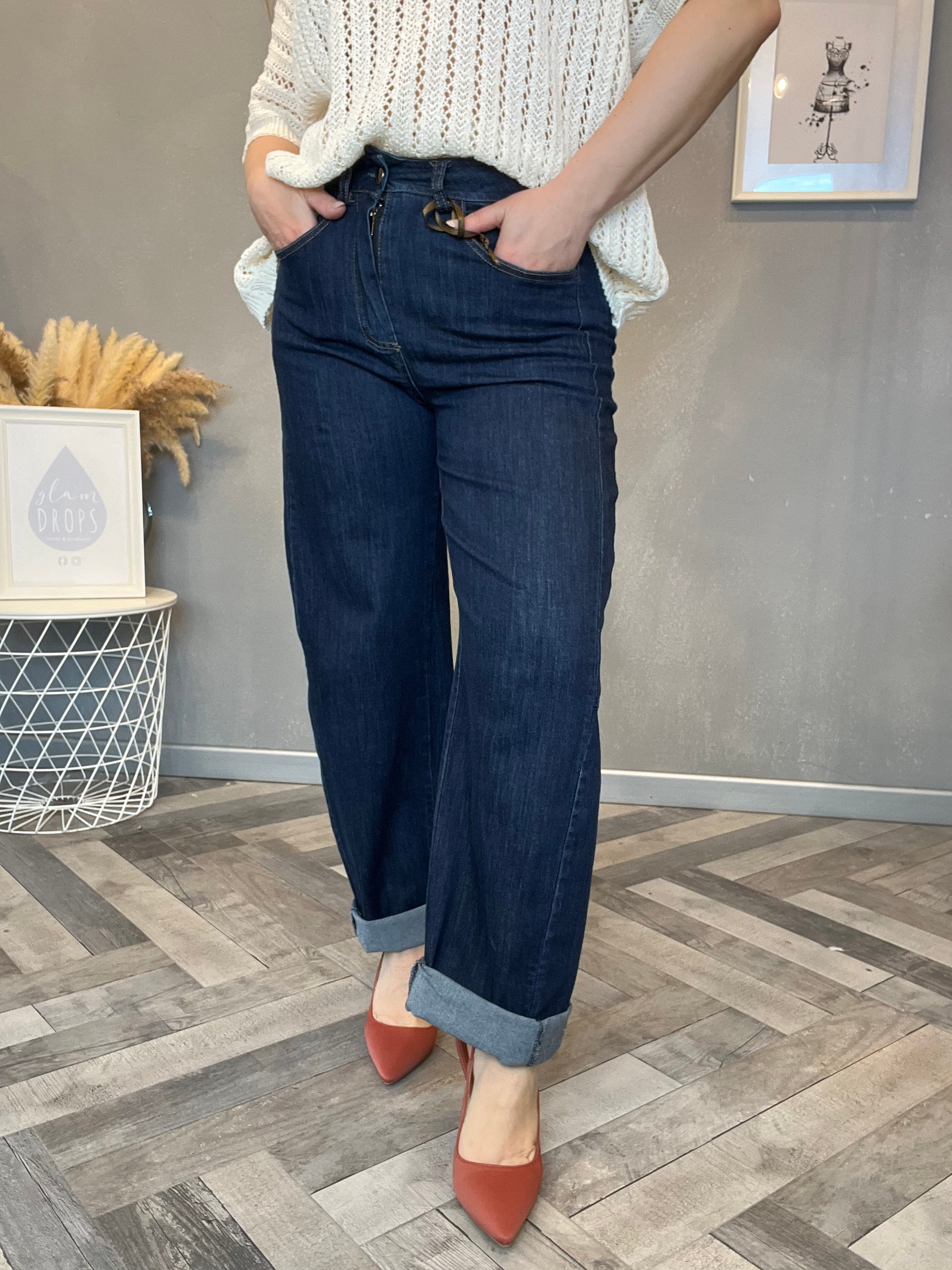 Jeans barrel soft denim