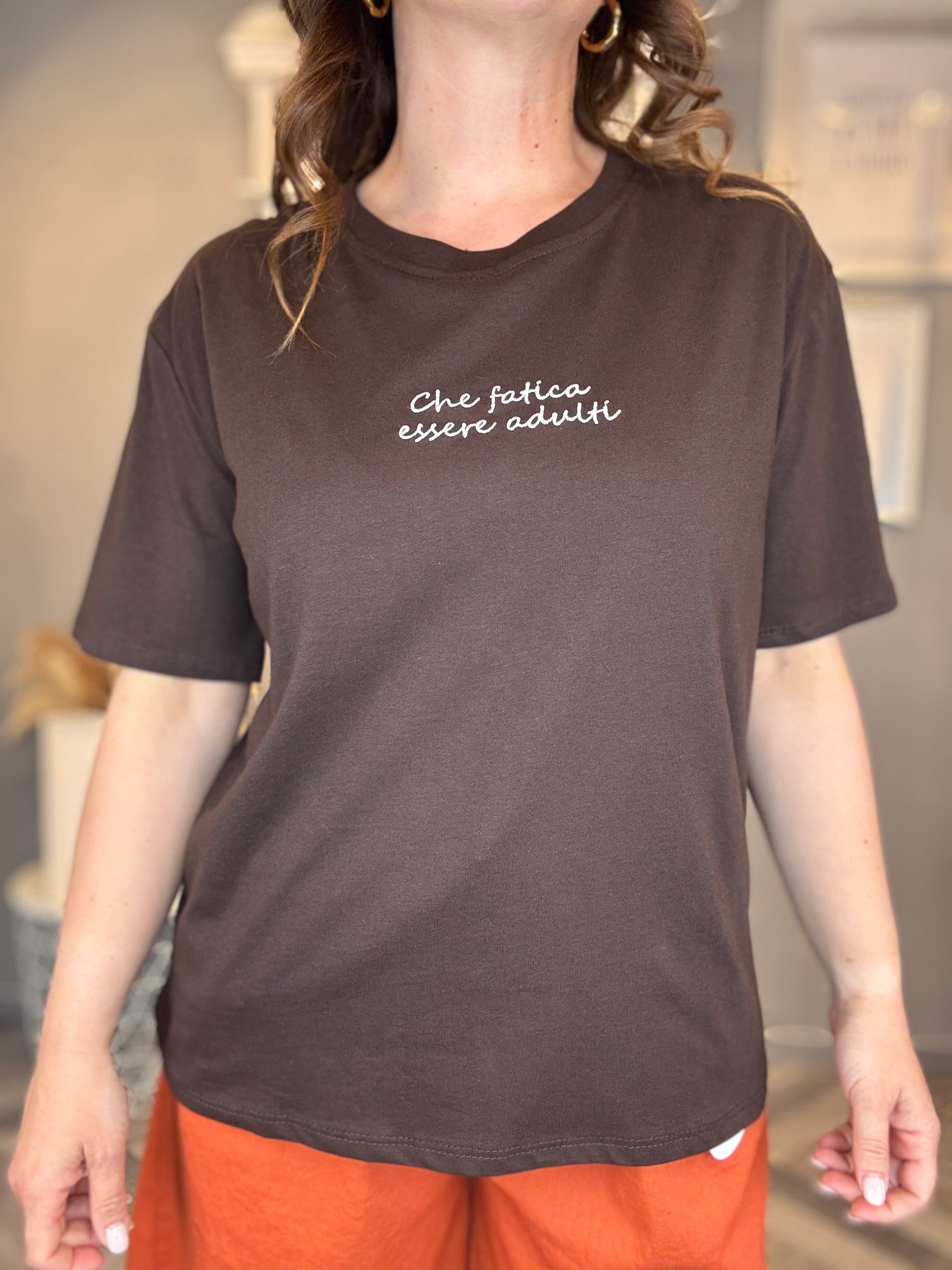 T-shirt moro Che fatica essere adulti
