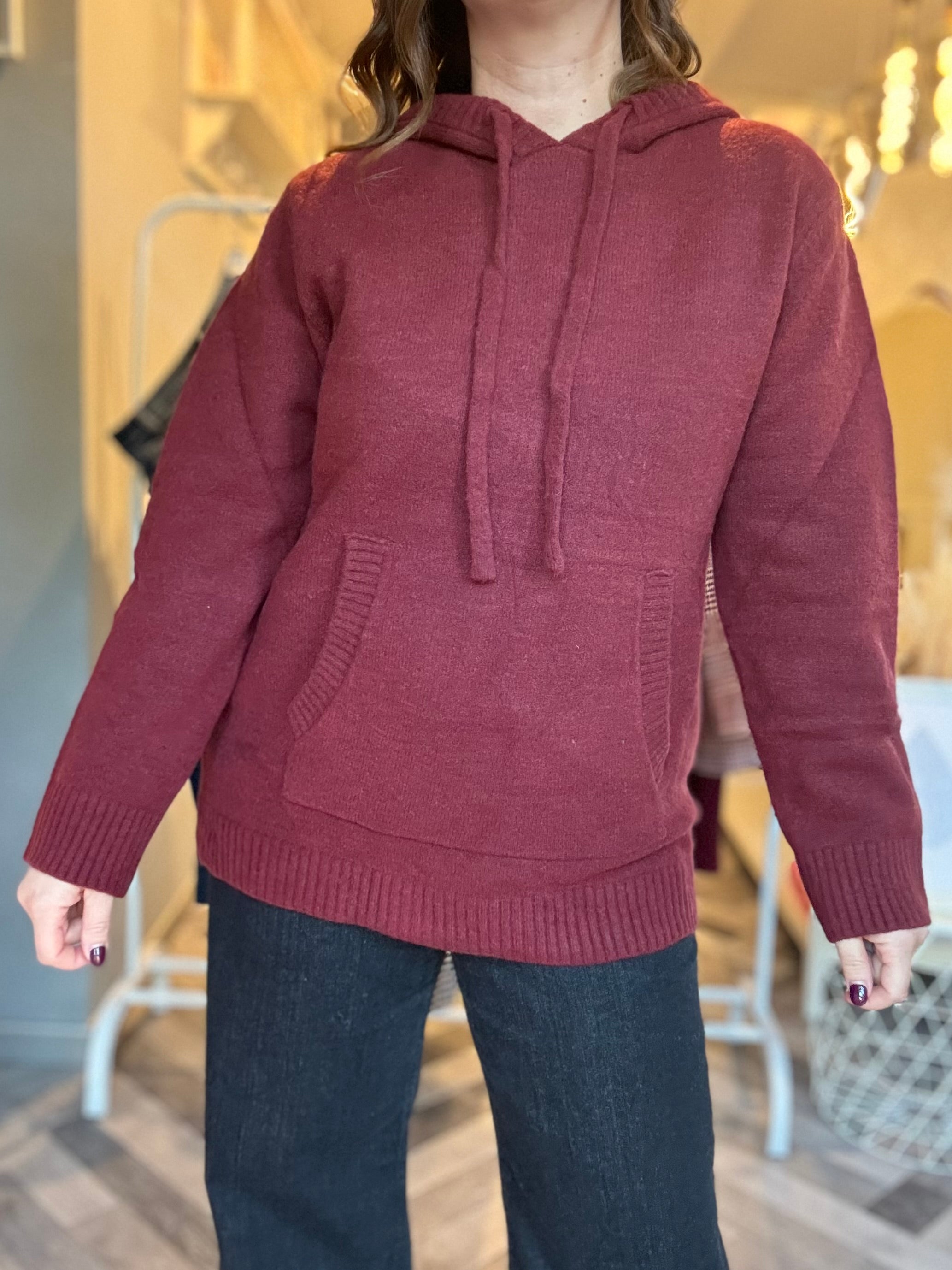 Lumina maglia felpa con cappuccio