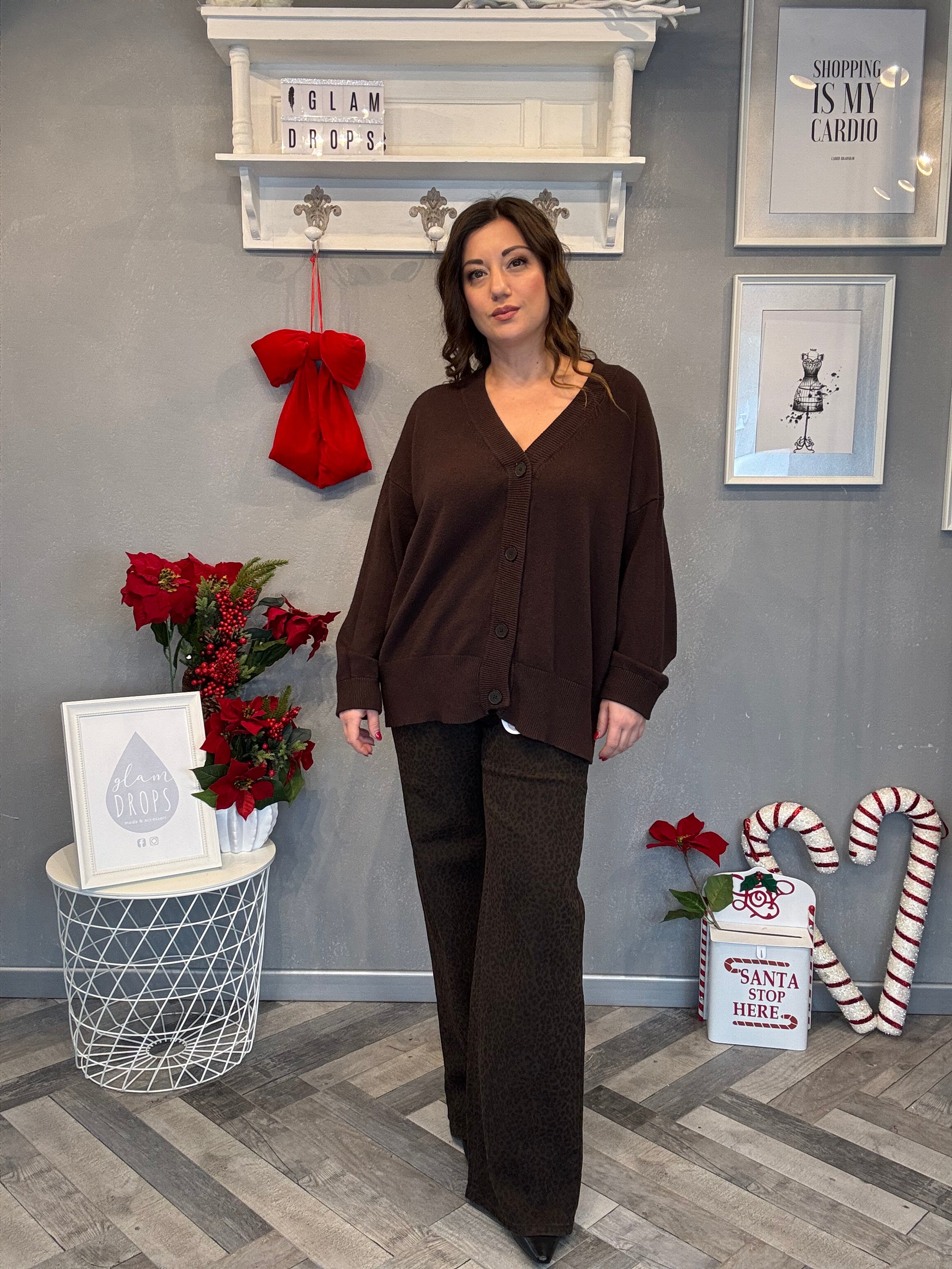 Cardigan lungo over