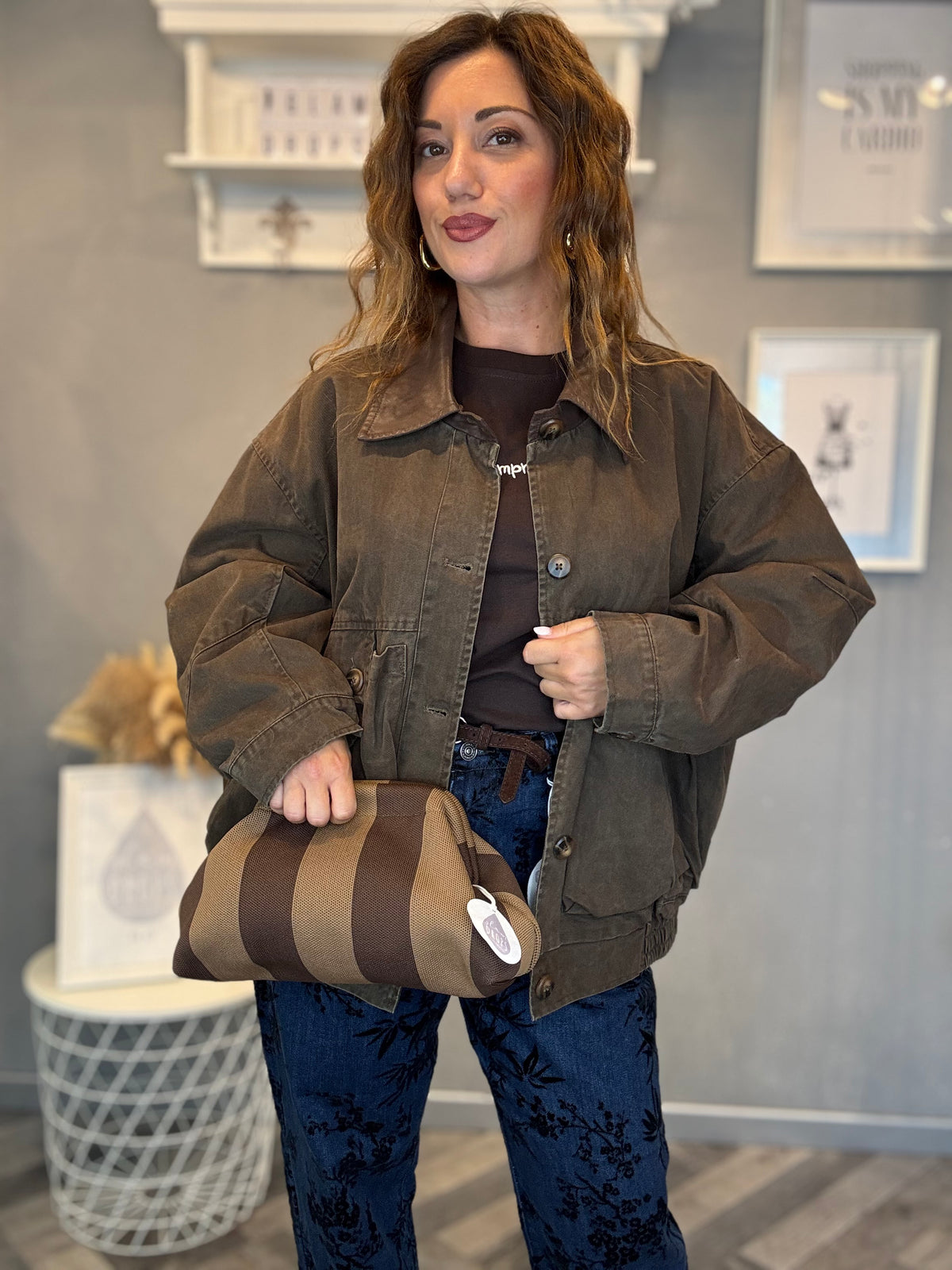 Giubbotto Utility Washed