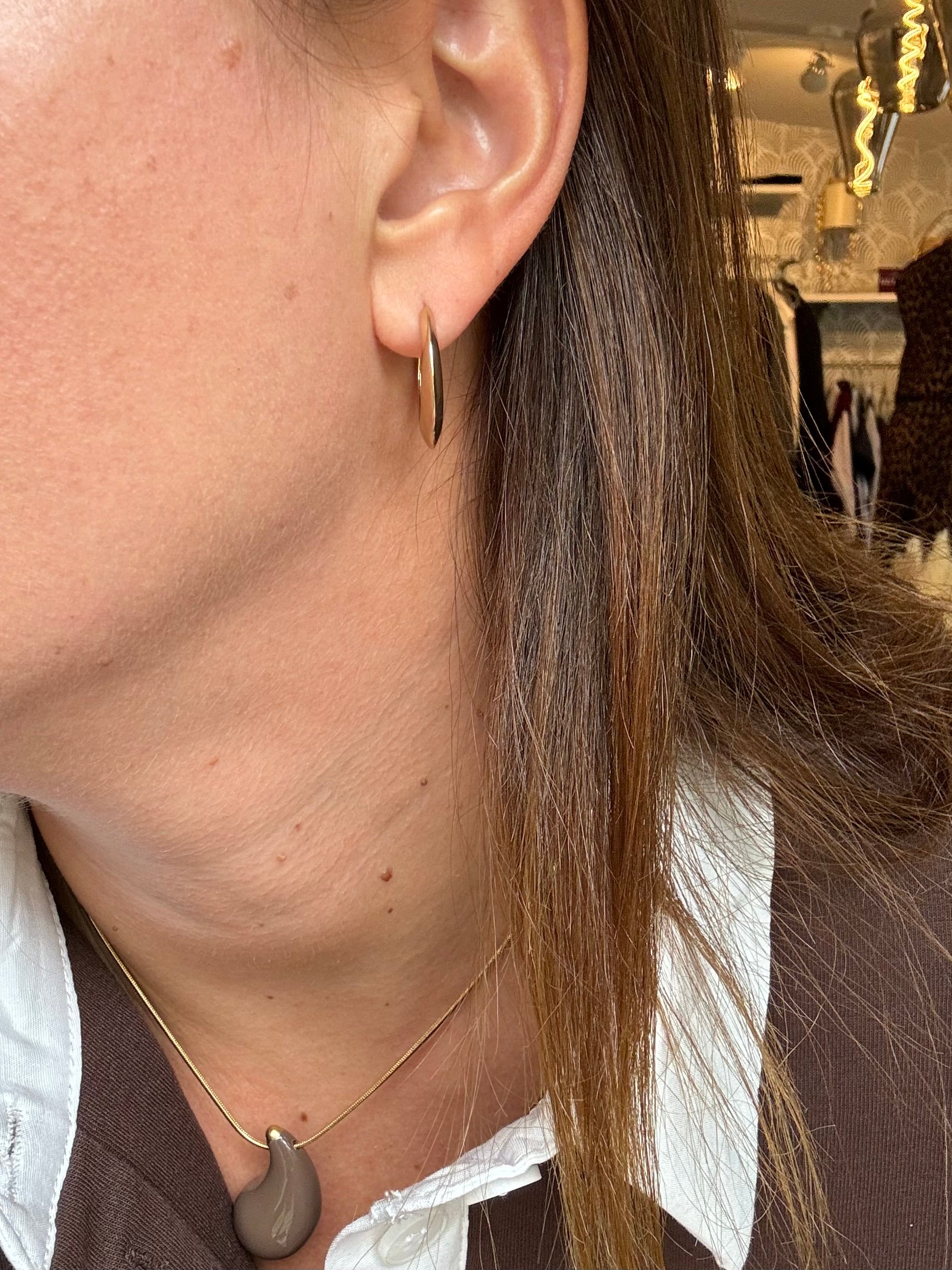 Orecchini cerchietti bombati