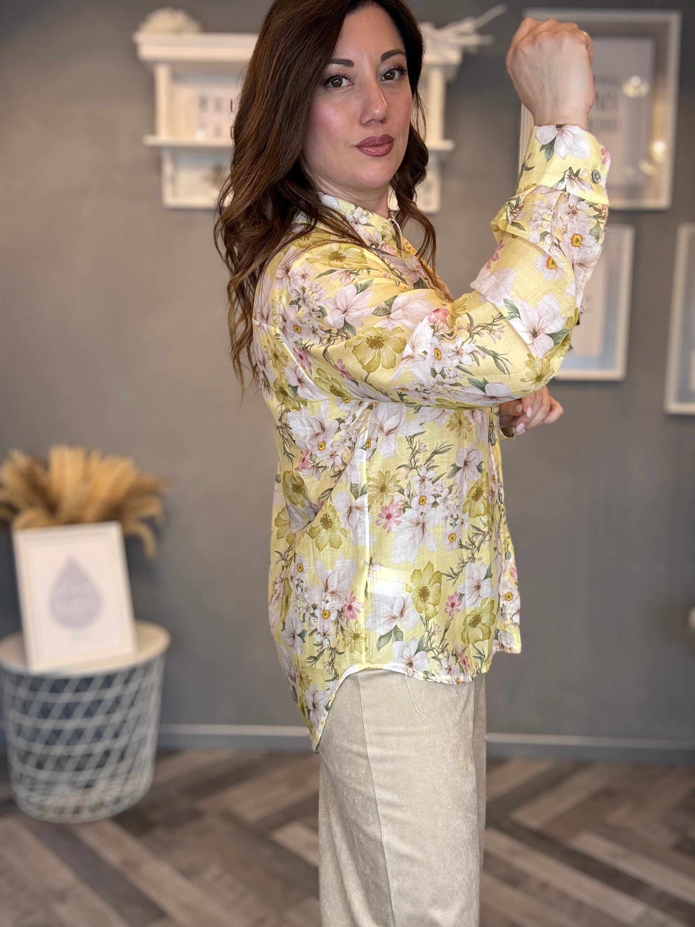 Camicia Bloom gialla