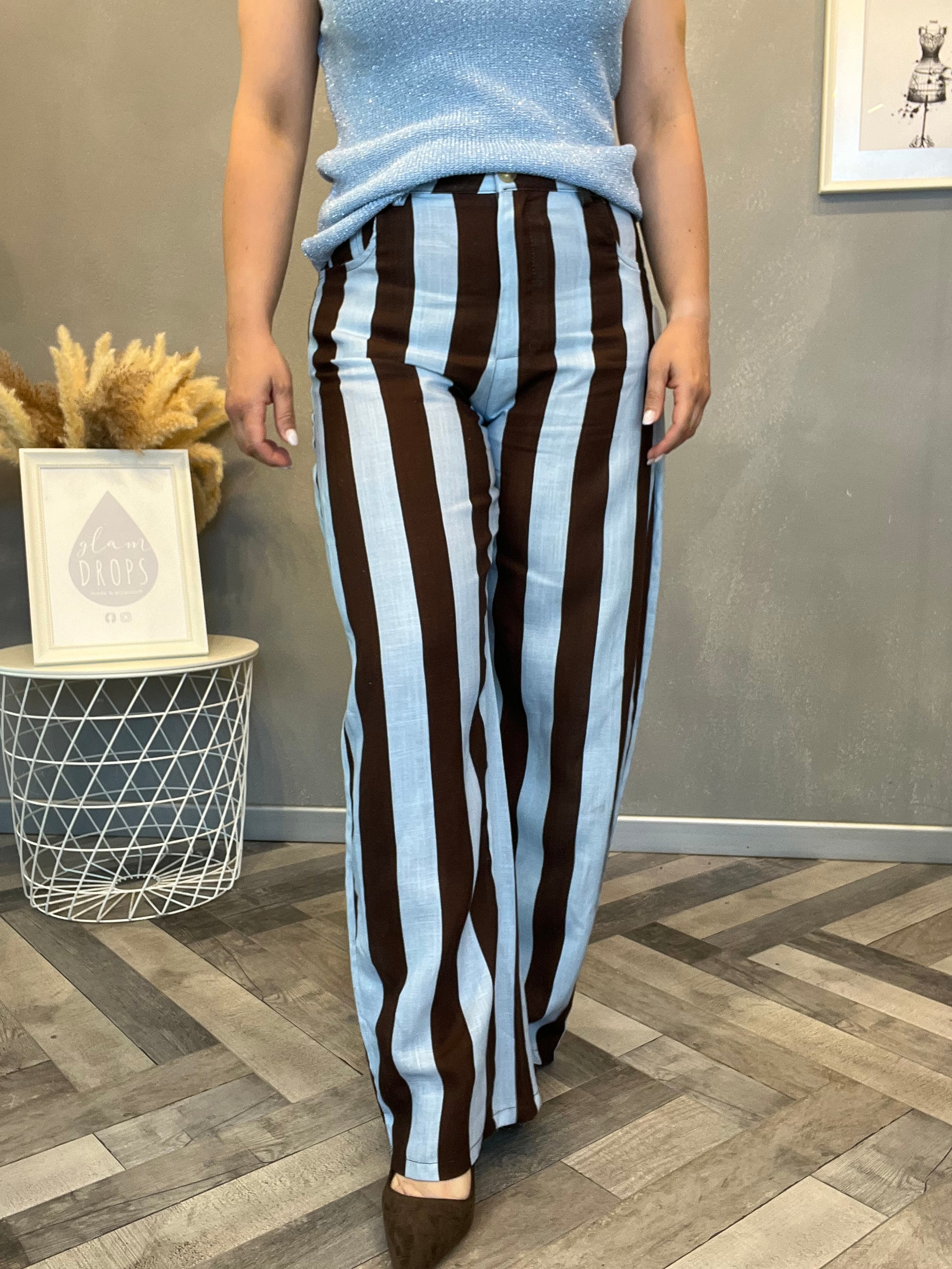 Pantalone Riviera moro e celeste