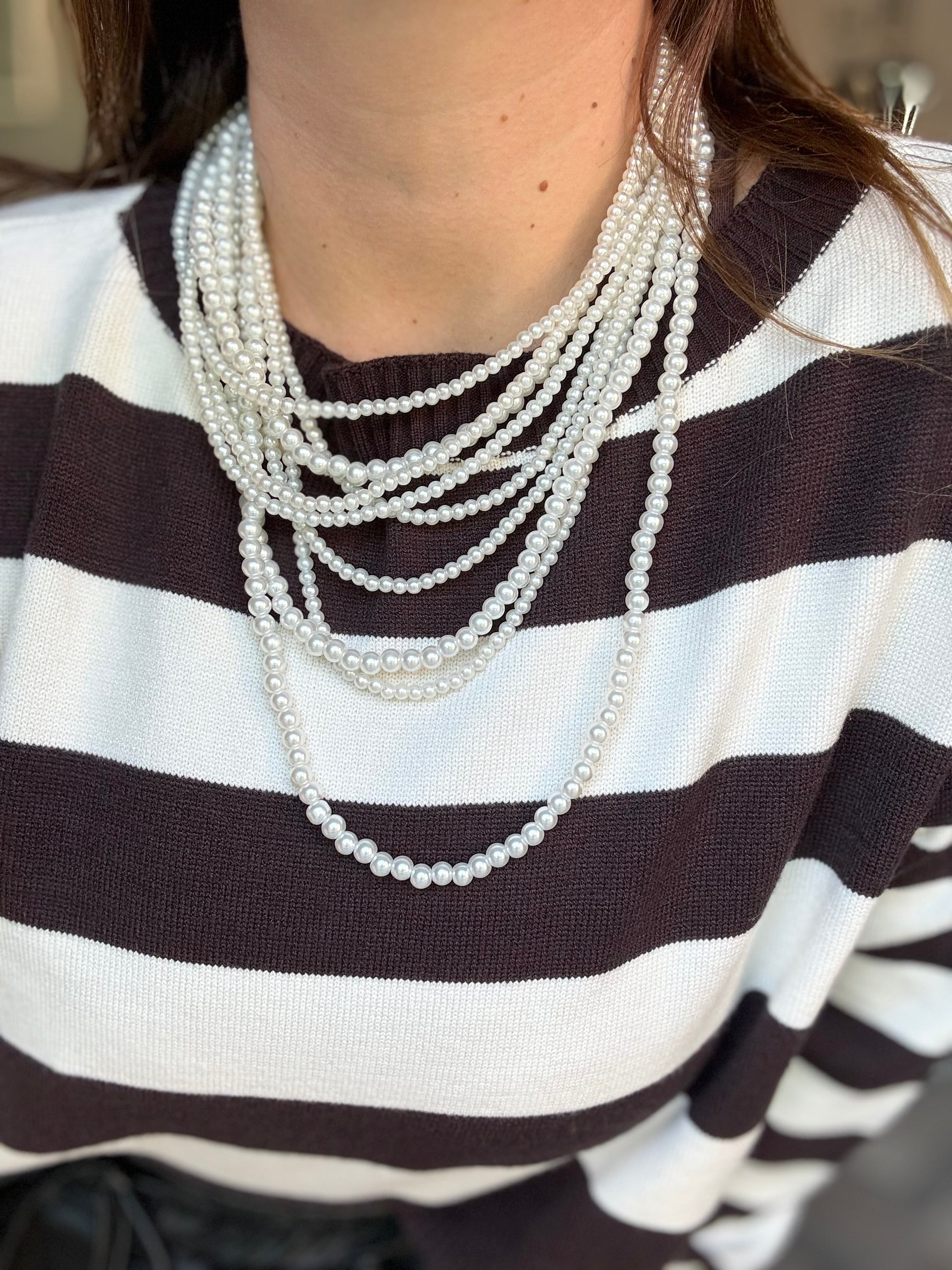 Collana multifilo perle