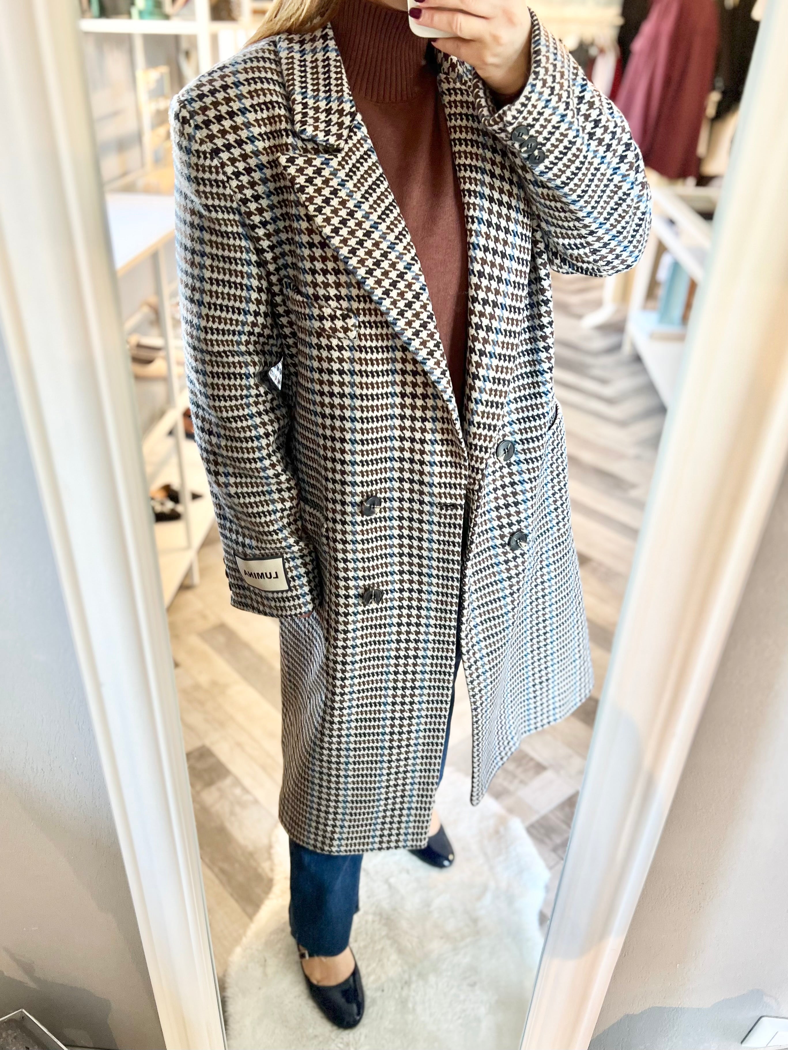 Lumina cappotto pied de poule