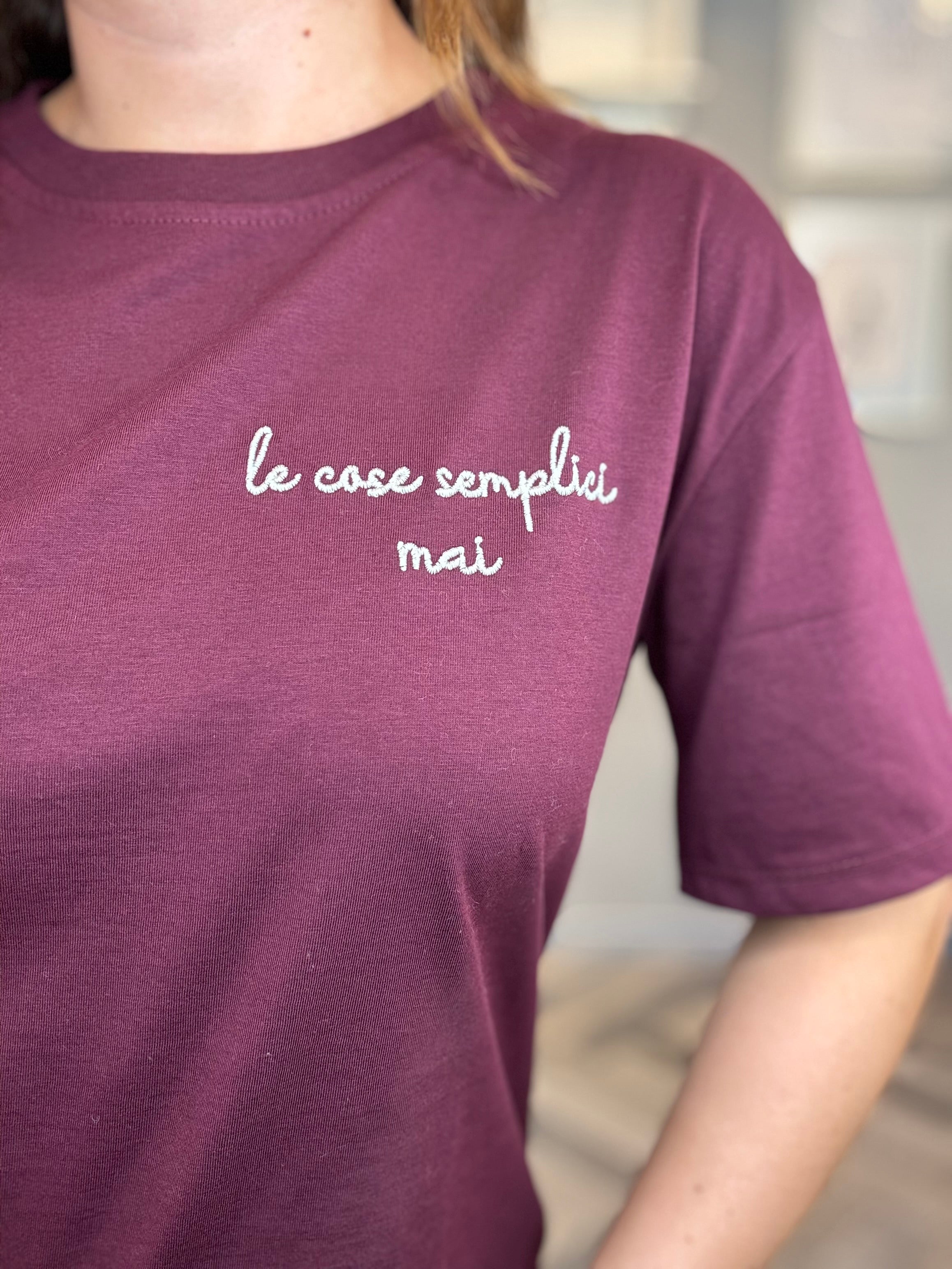 T-shirt le cose semplici mai