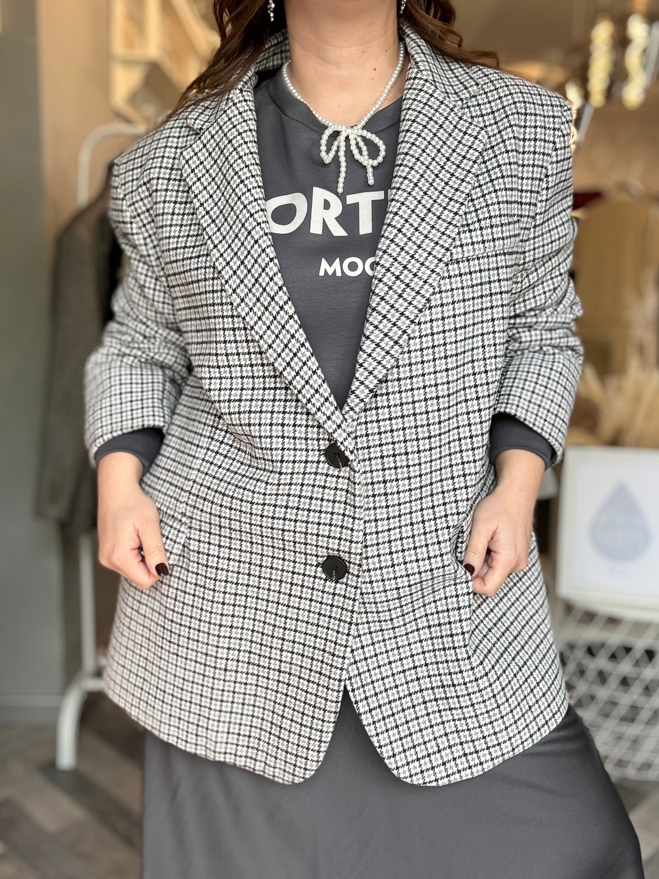 Collana fiocco perle