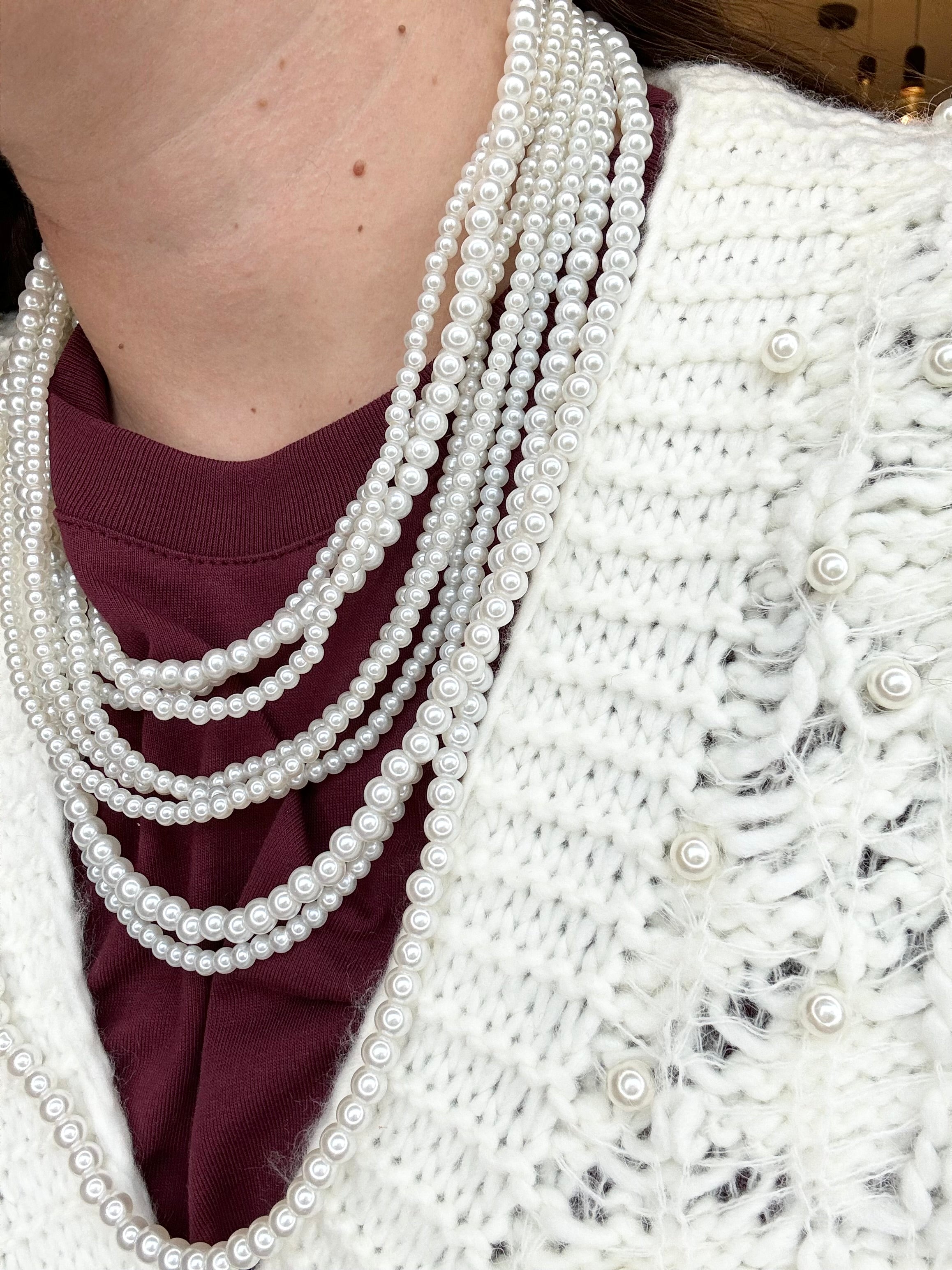 Collana multifilo perle