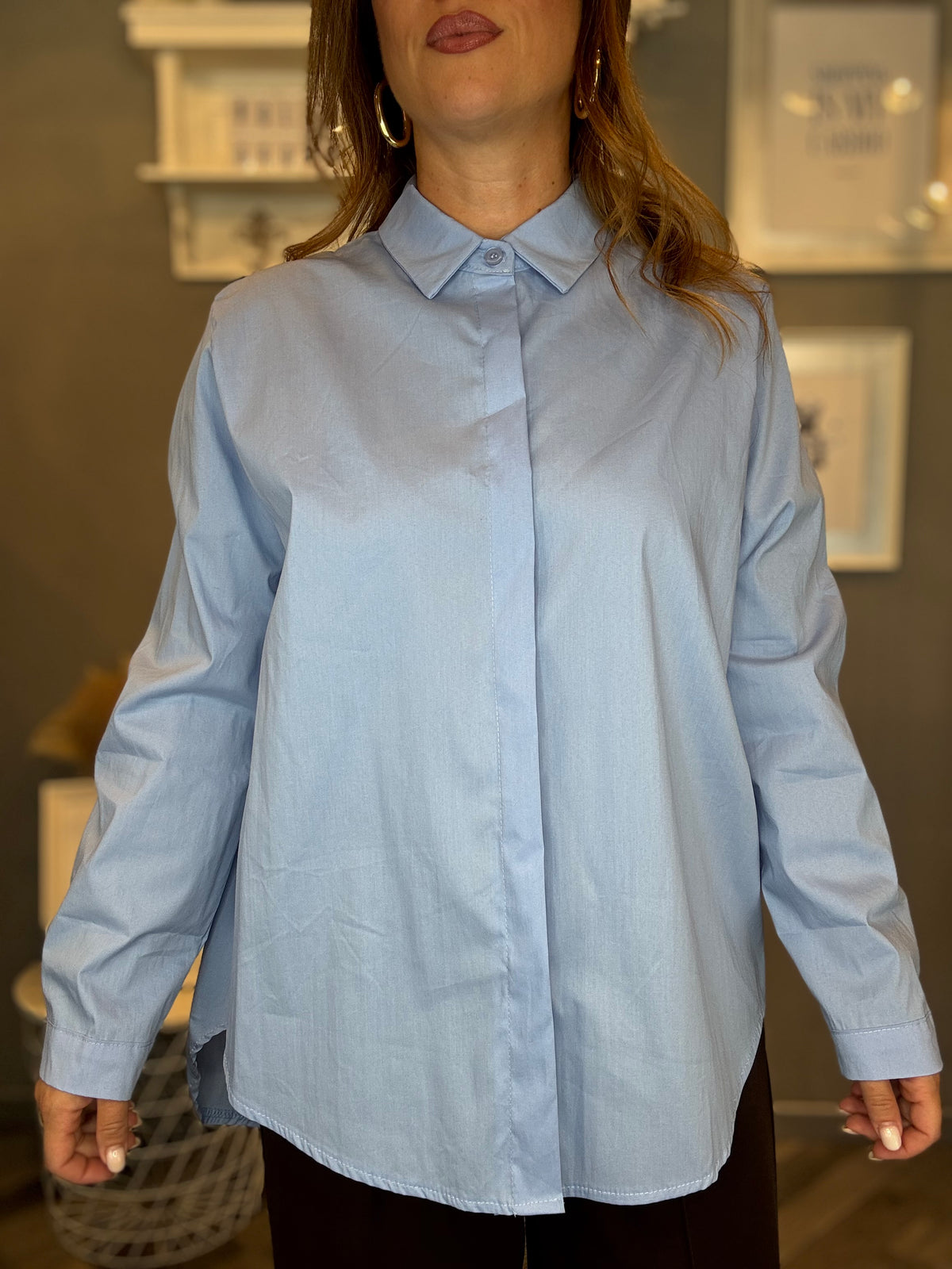 Camicia over Essential celeste
