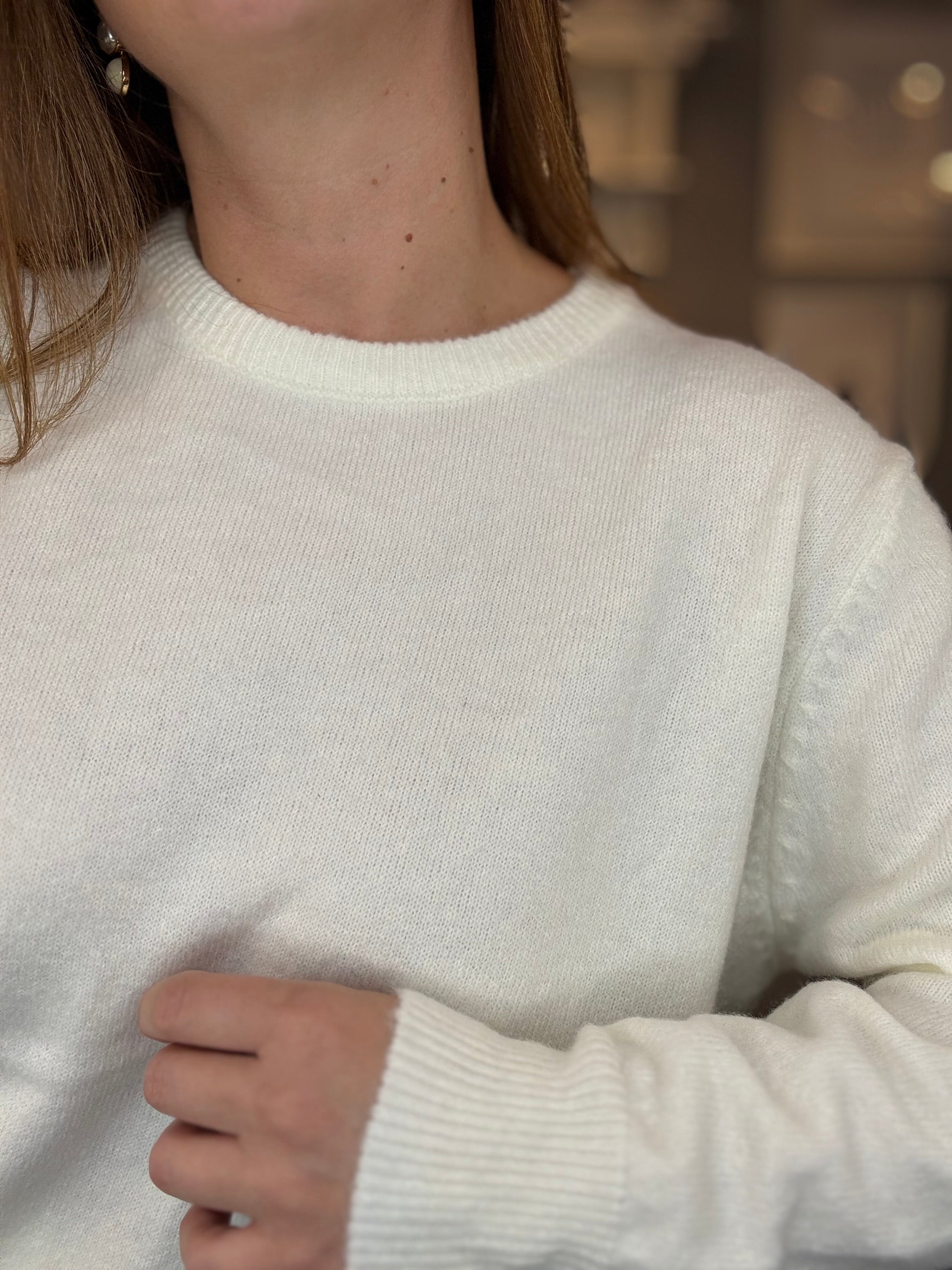 Maglioncino basic panna