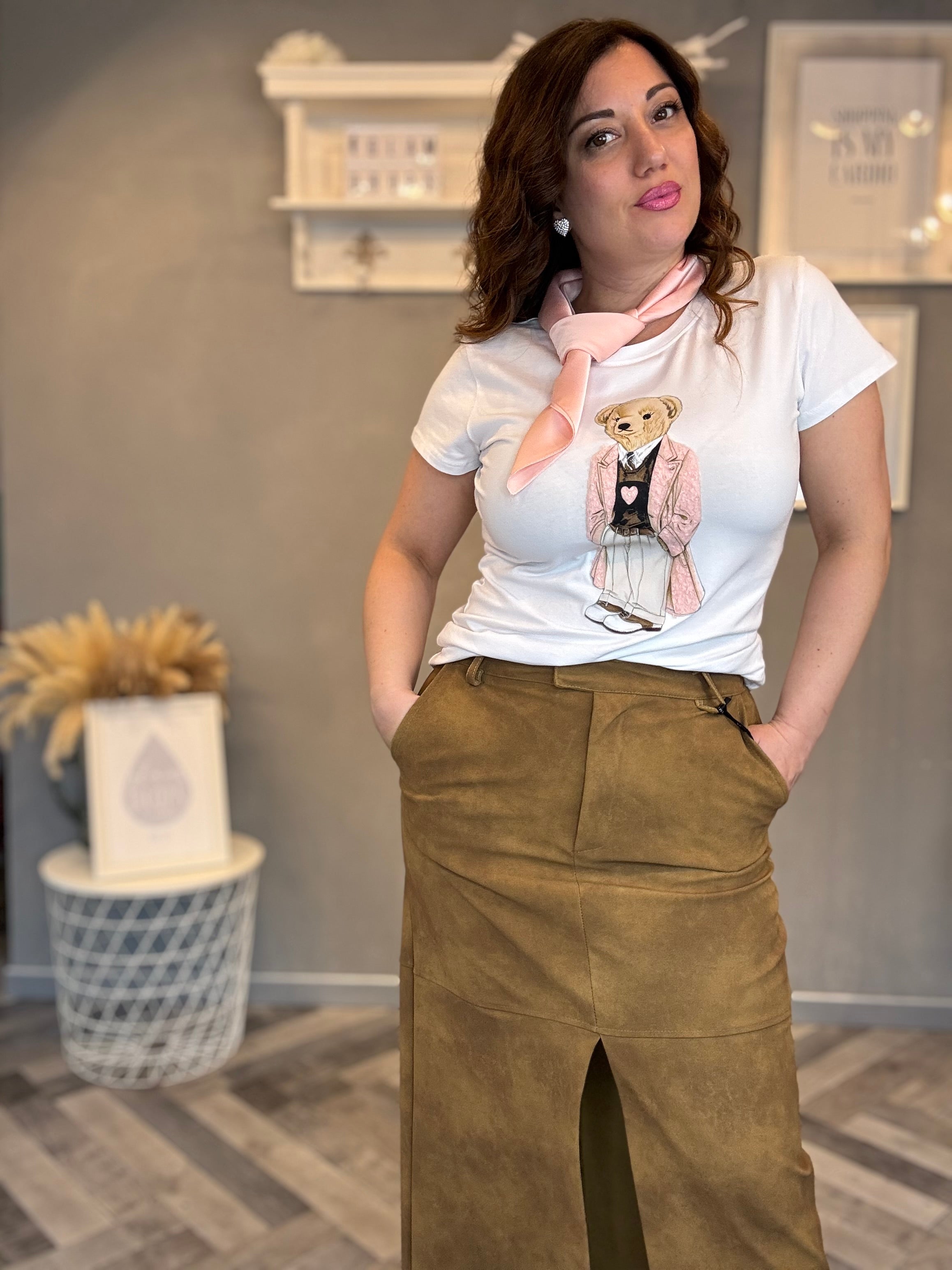 T-shirt basic orsetto