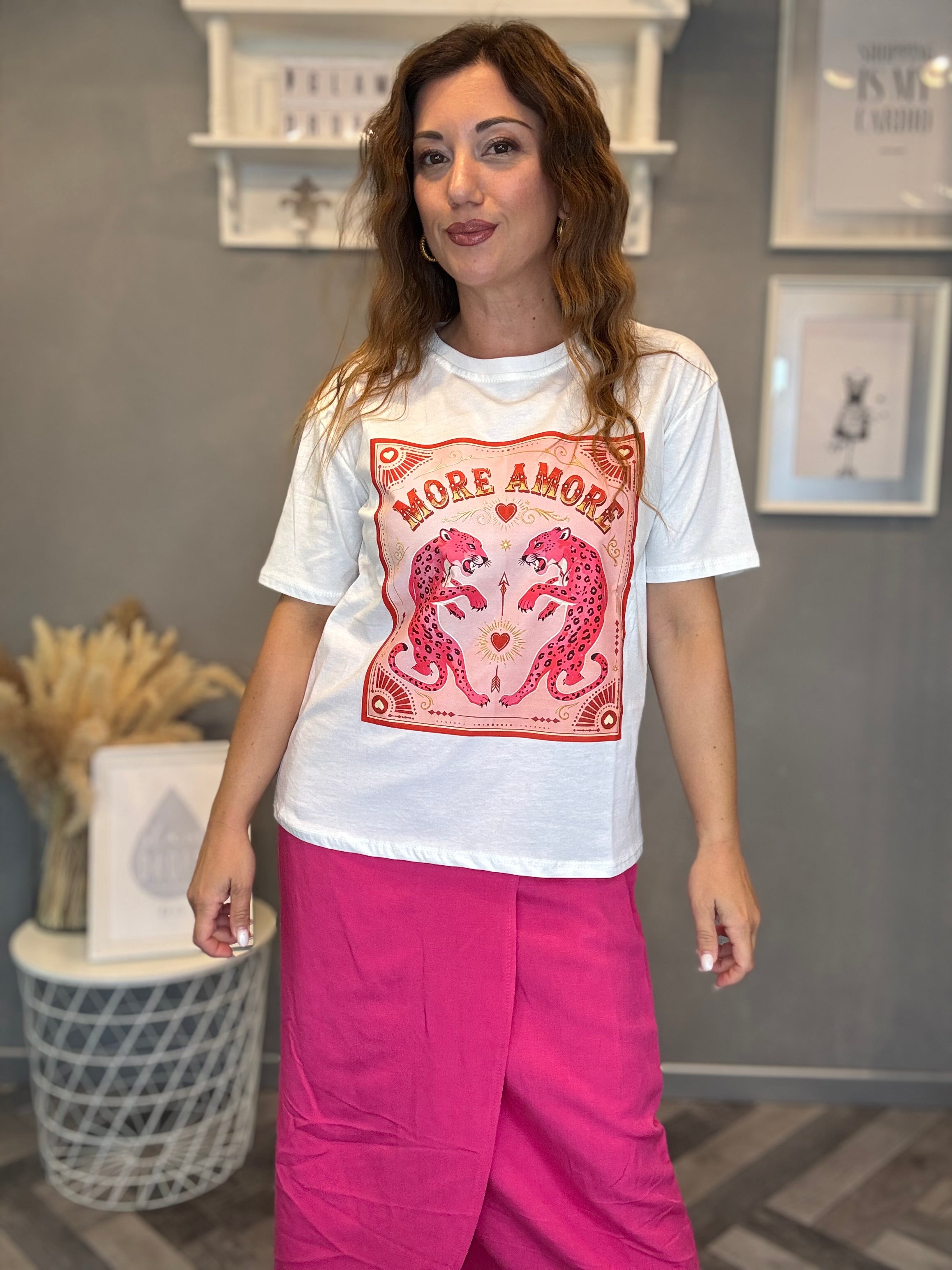 T-shirt Isla Bonita Leopardo fucsia