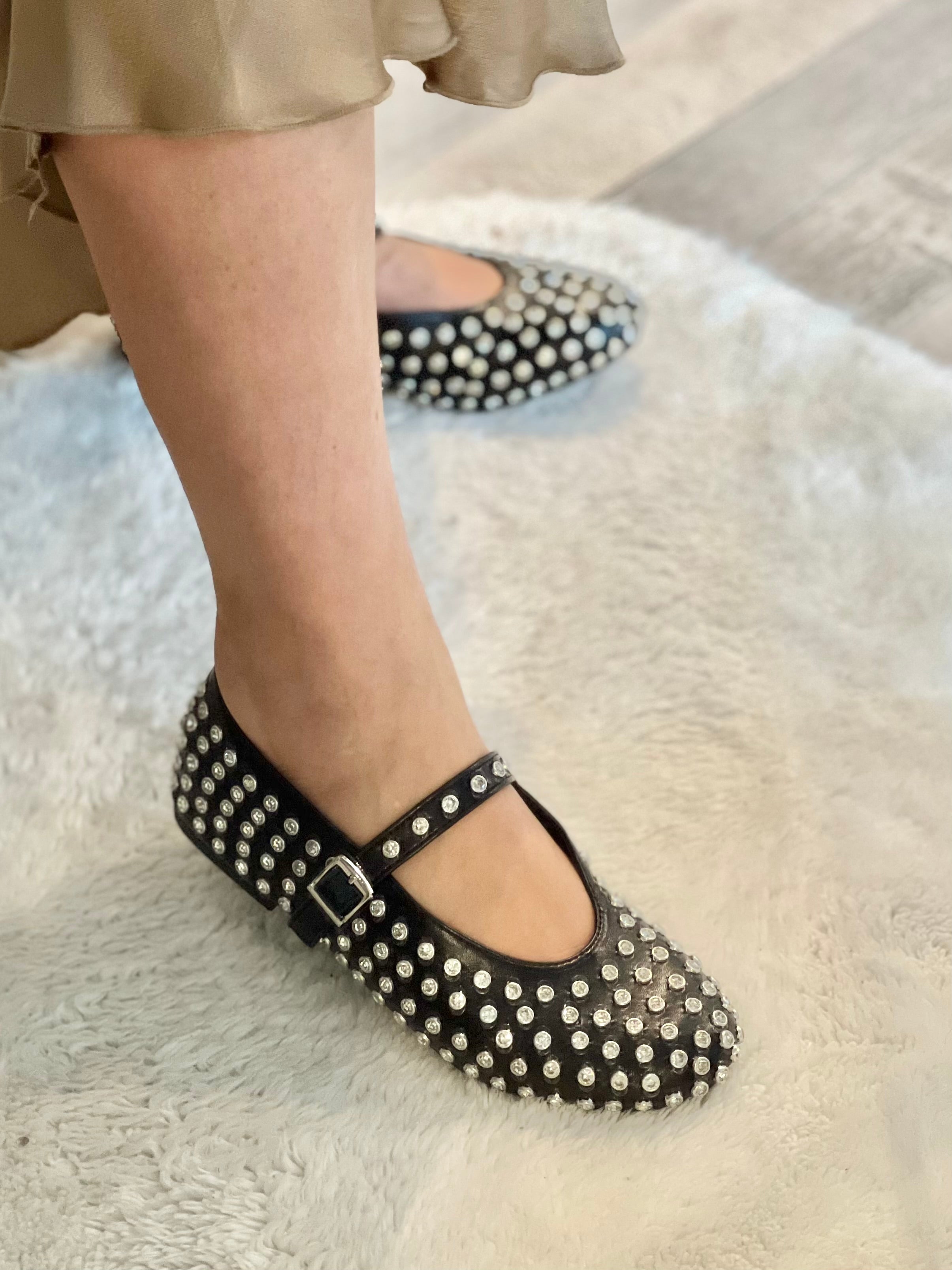 Ballerina Mary Jane con strass